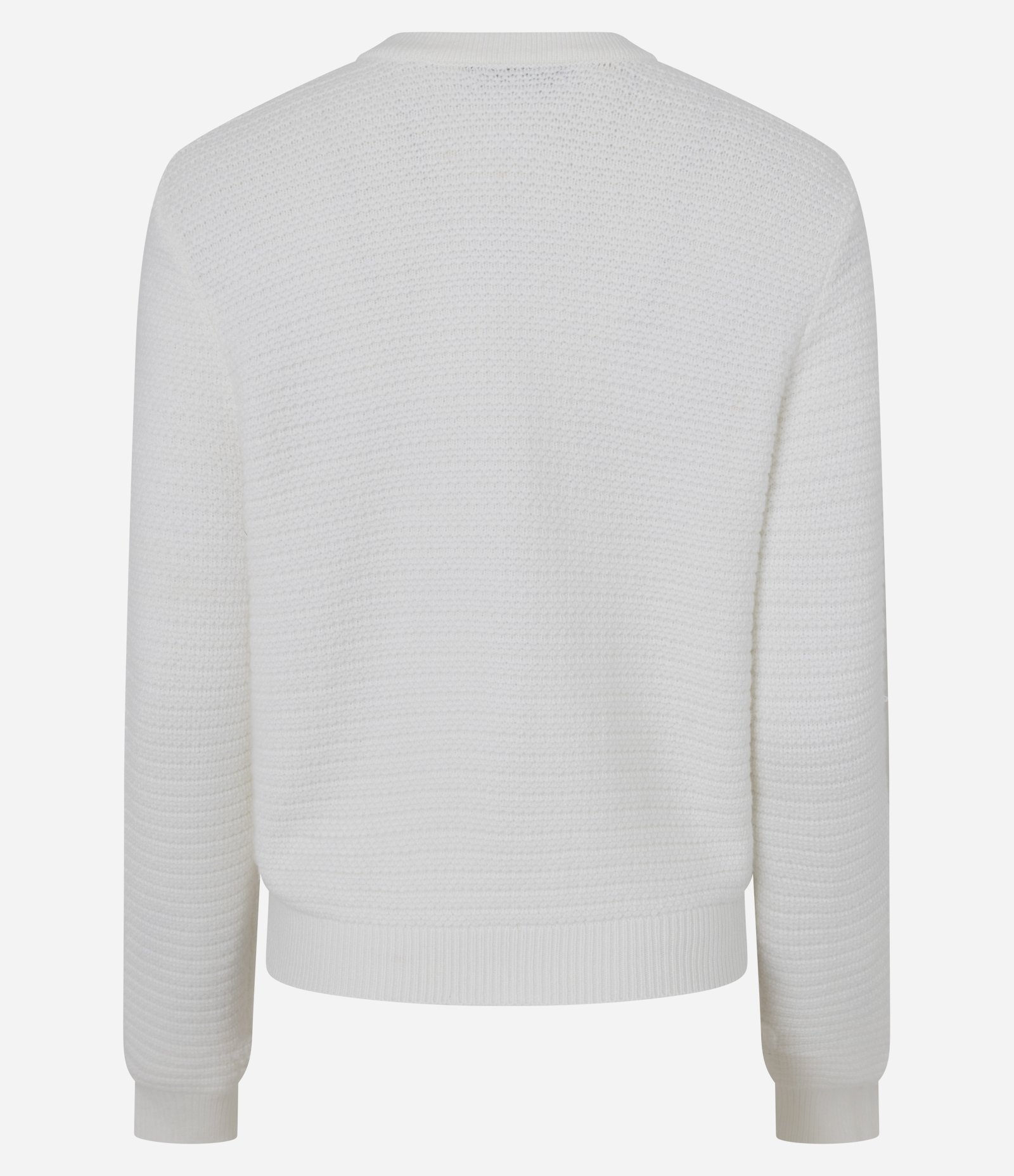 Cardigan Texturizado em Tricô com Botões Metalizados Branco 8