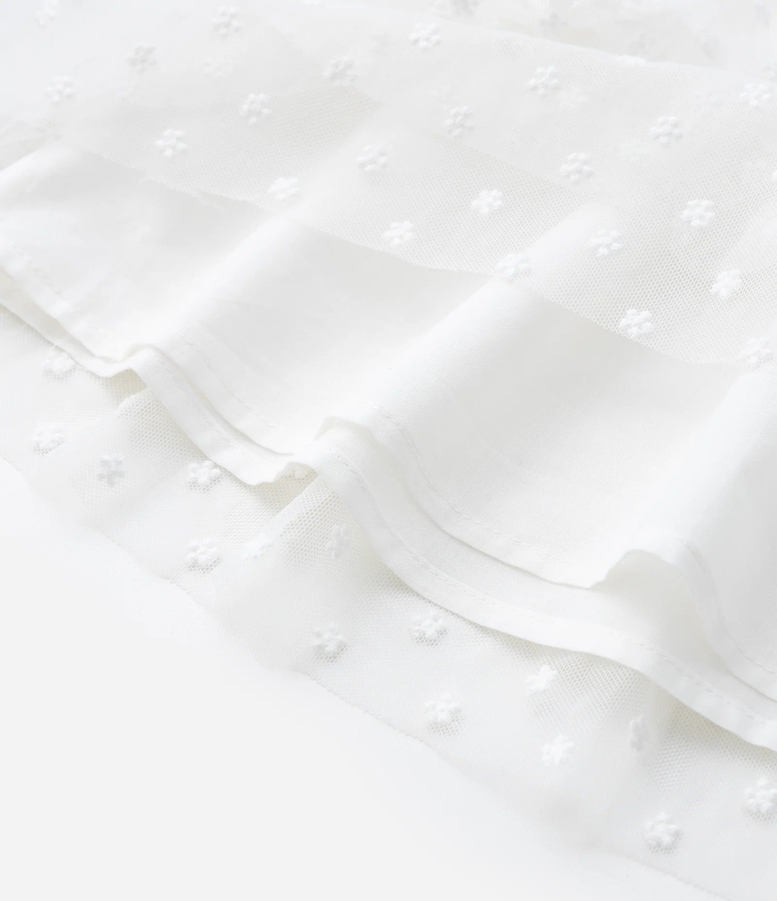 Vestido Infantil com Calcinha em Tule Bordado – Tam RN A 18 Meses Branco 8