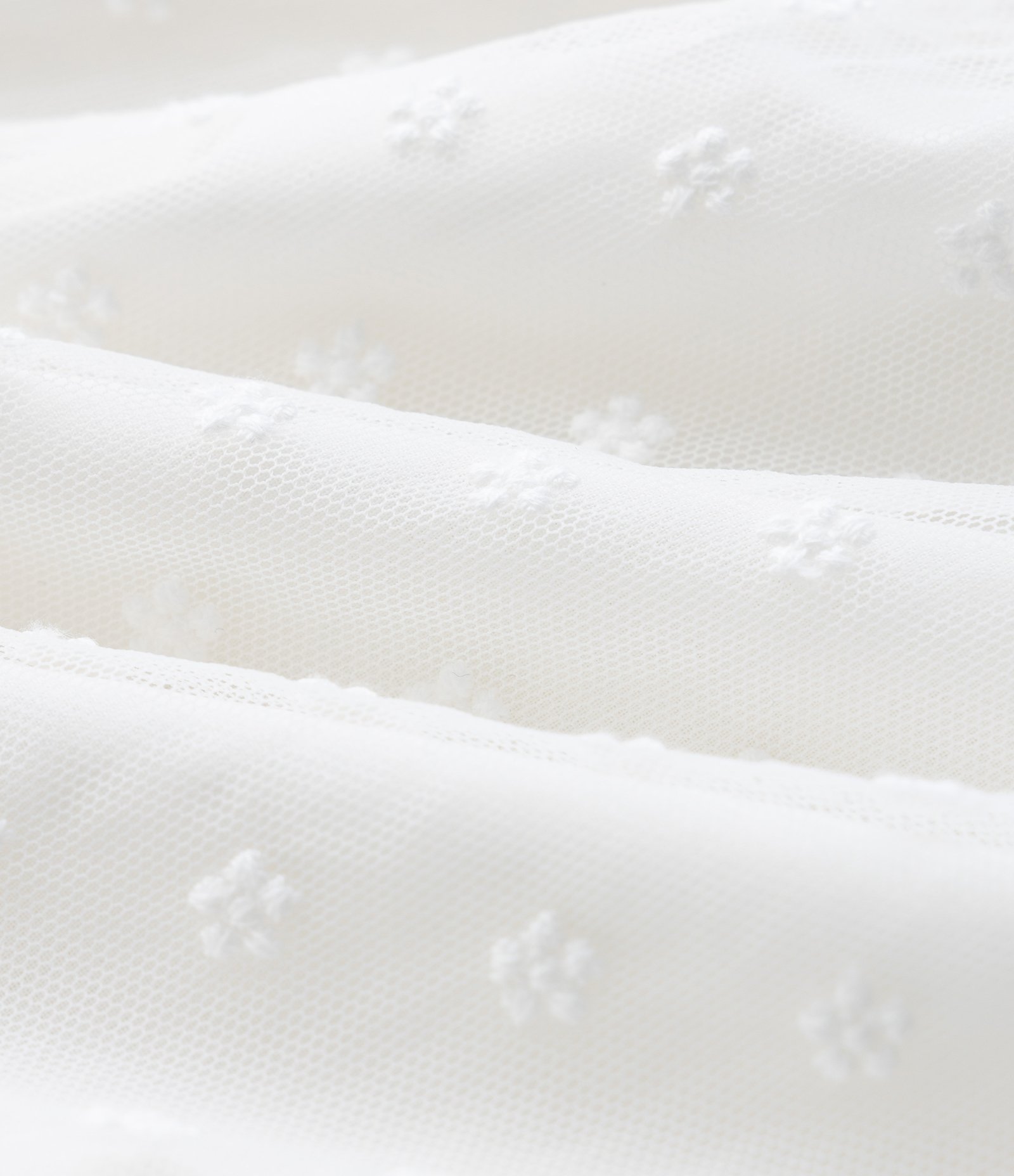 Vestido Infantil com Calcinha em Tule Bordado – Tam RN A 18 Meses Branco 9