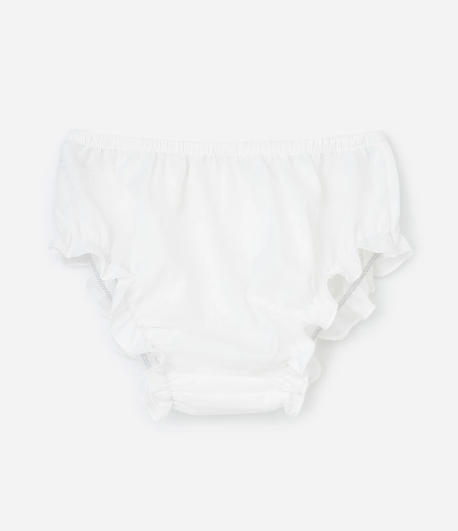 Vestido Infantil com Calcinha em Tule Bordado – Tam RN A 18 Meses Branco 4