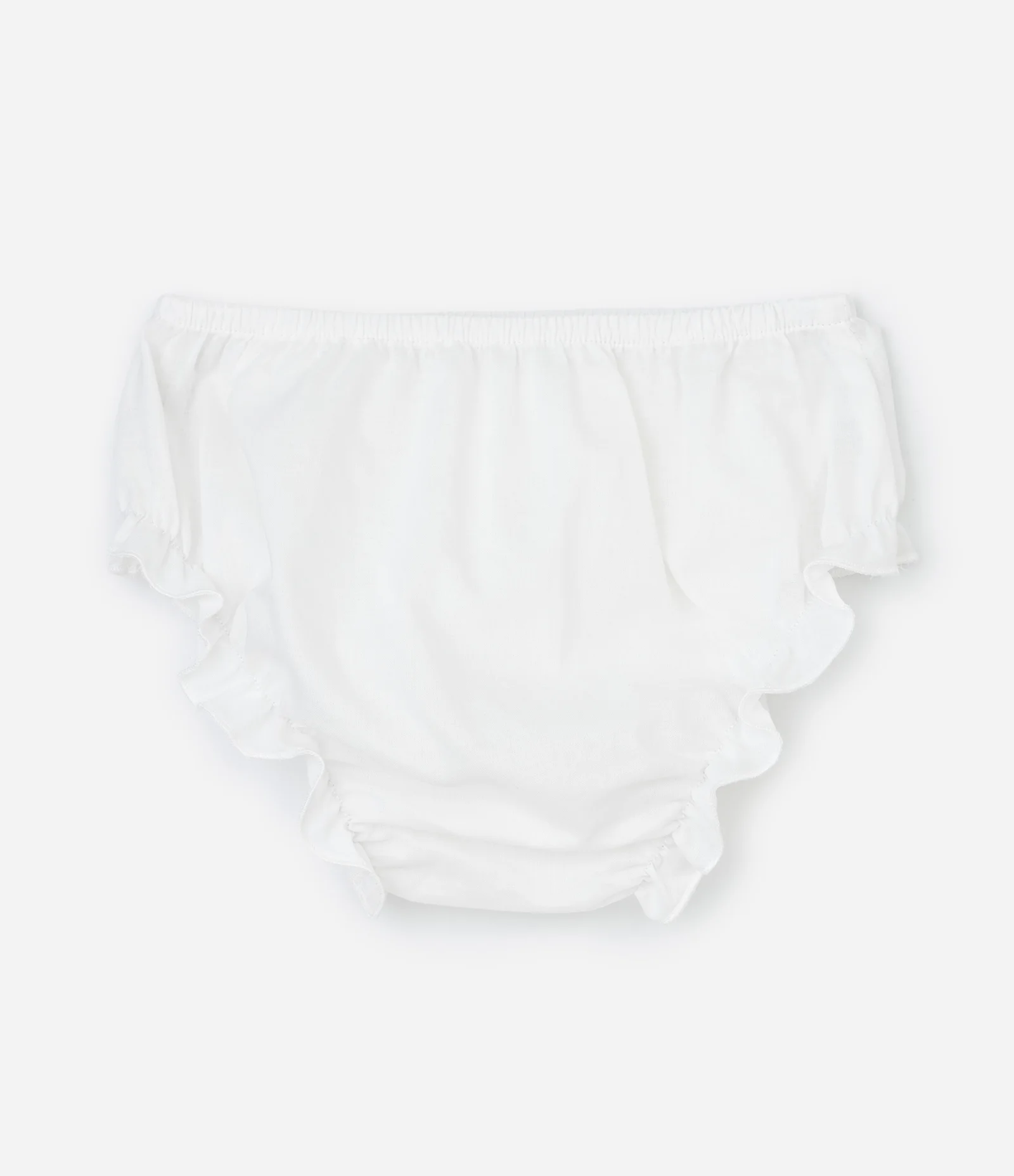 Vestido Infantil com Calcinha em Tule Bordado – Tam RN A 18 Meses Branco 5