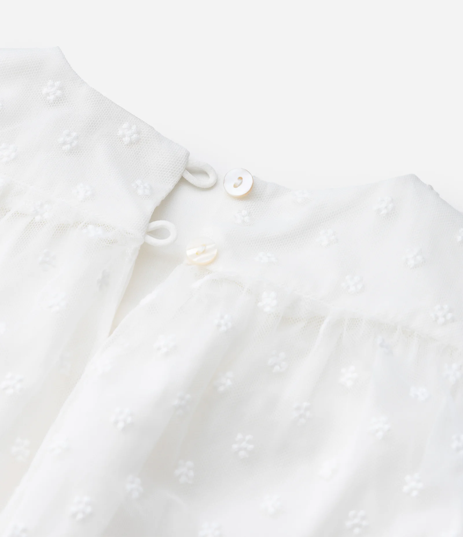 Vestido Infantil com Calcinha em Tule Bordado – Tam RN A 18 Meses Branco 7