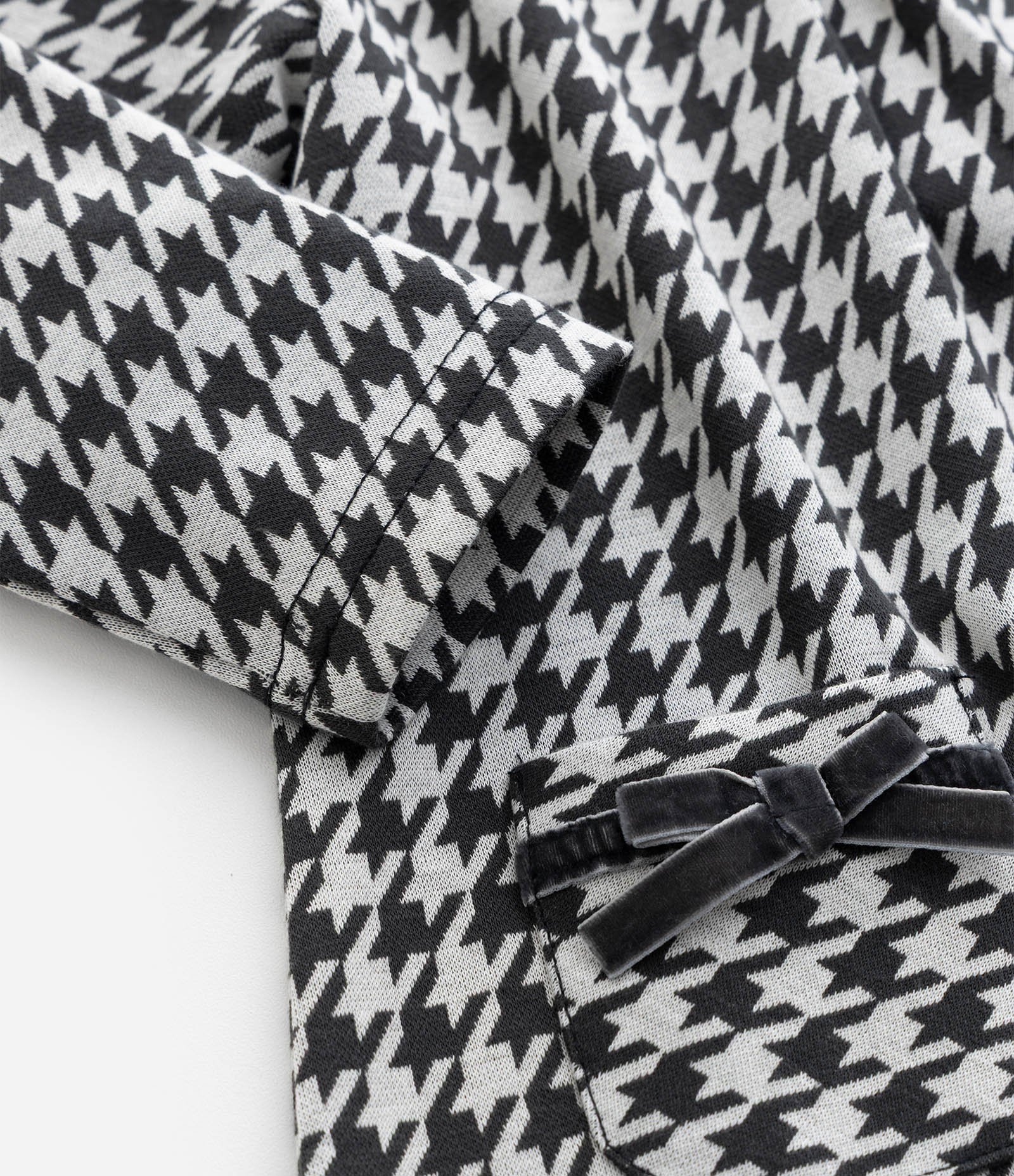 Vestido Infantil Xadrez com Meia Calça – Tam 0 a 18 Meses Preto/Branco 9