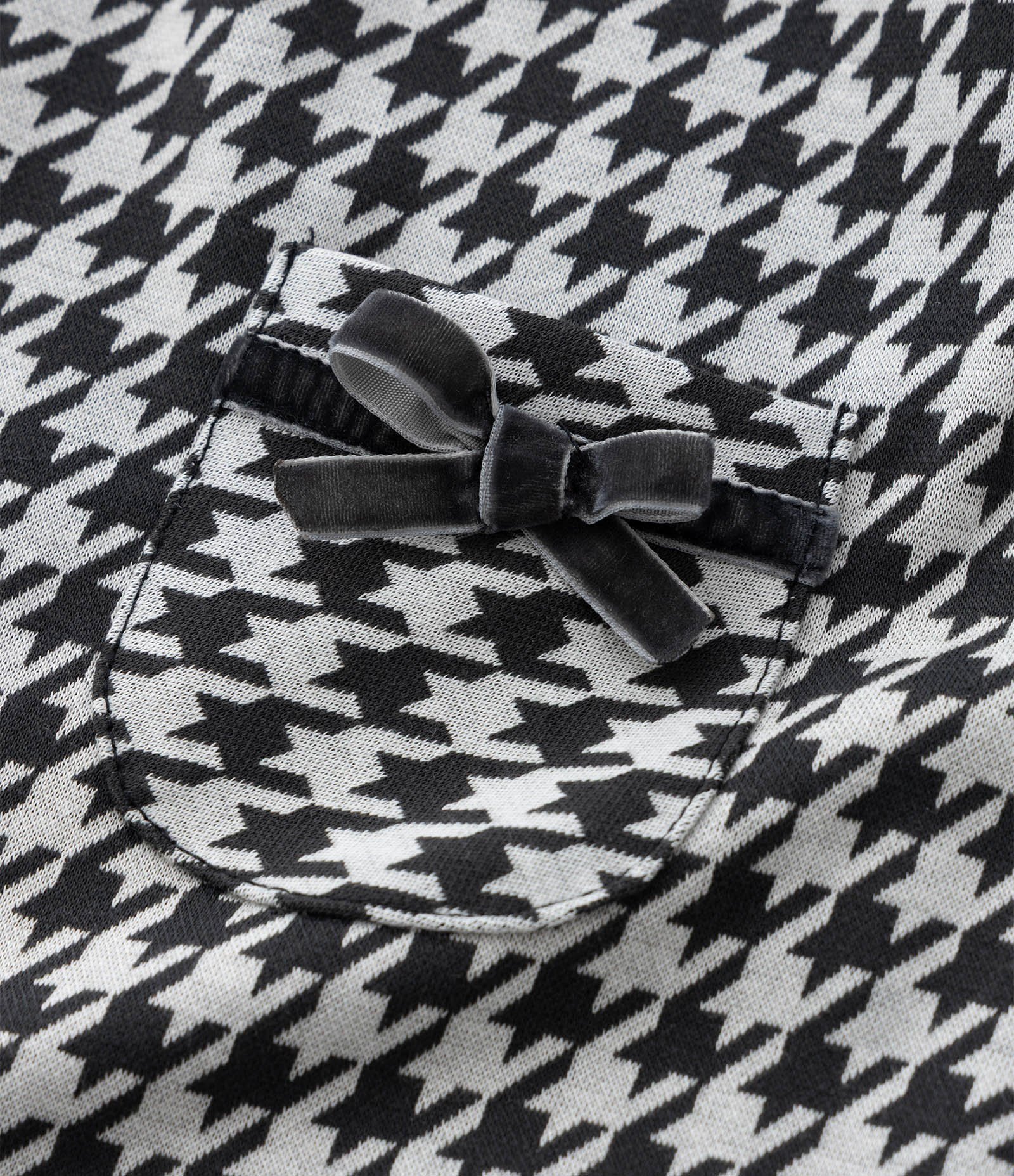 Vestido Infantil Xadrez com Meia Calça – Tam 0 a 18 Meses Preto/Branco 11