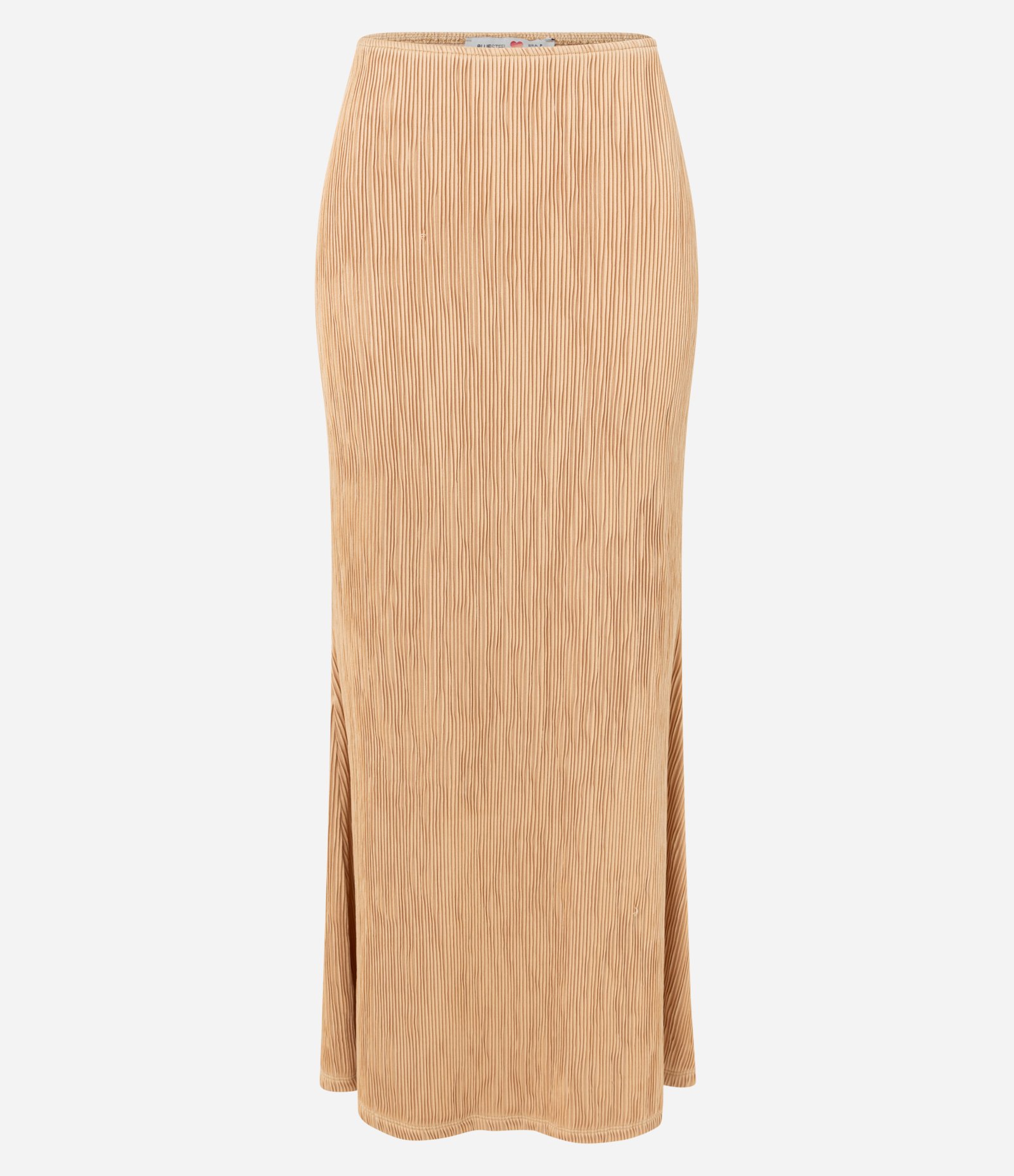 Saia Long Midi com Textura Plissada Dourado 6