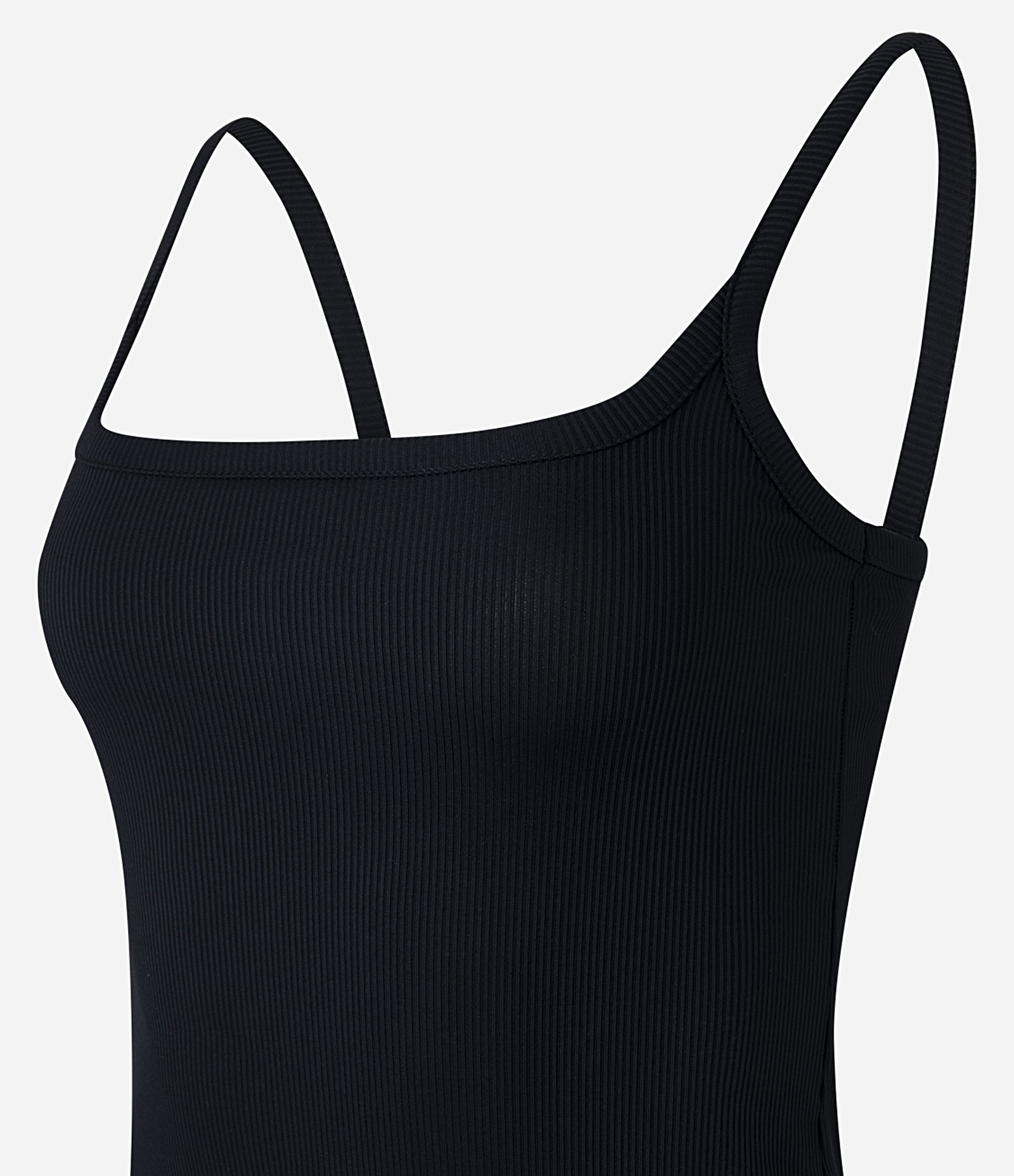 Vestido Evasê em Ribana com Alcinhas Preto 7