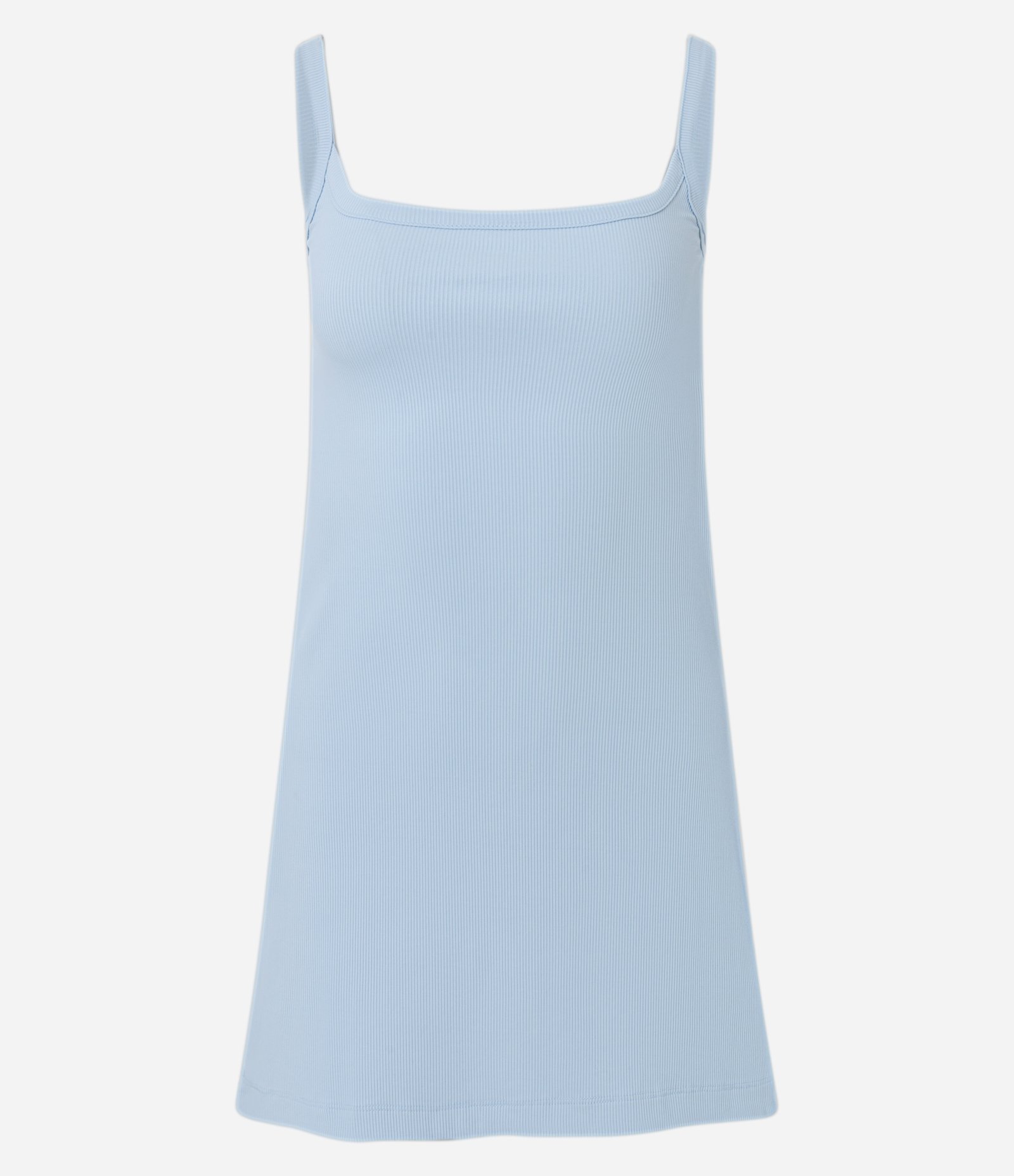 Vestido Evasê em Ribana com Alcinhas Azul 4