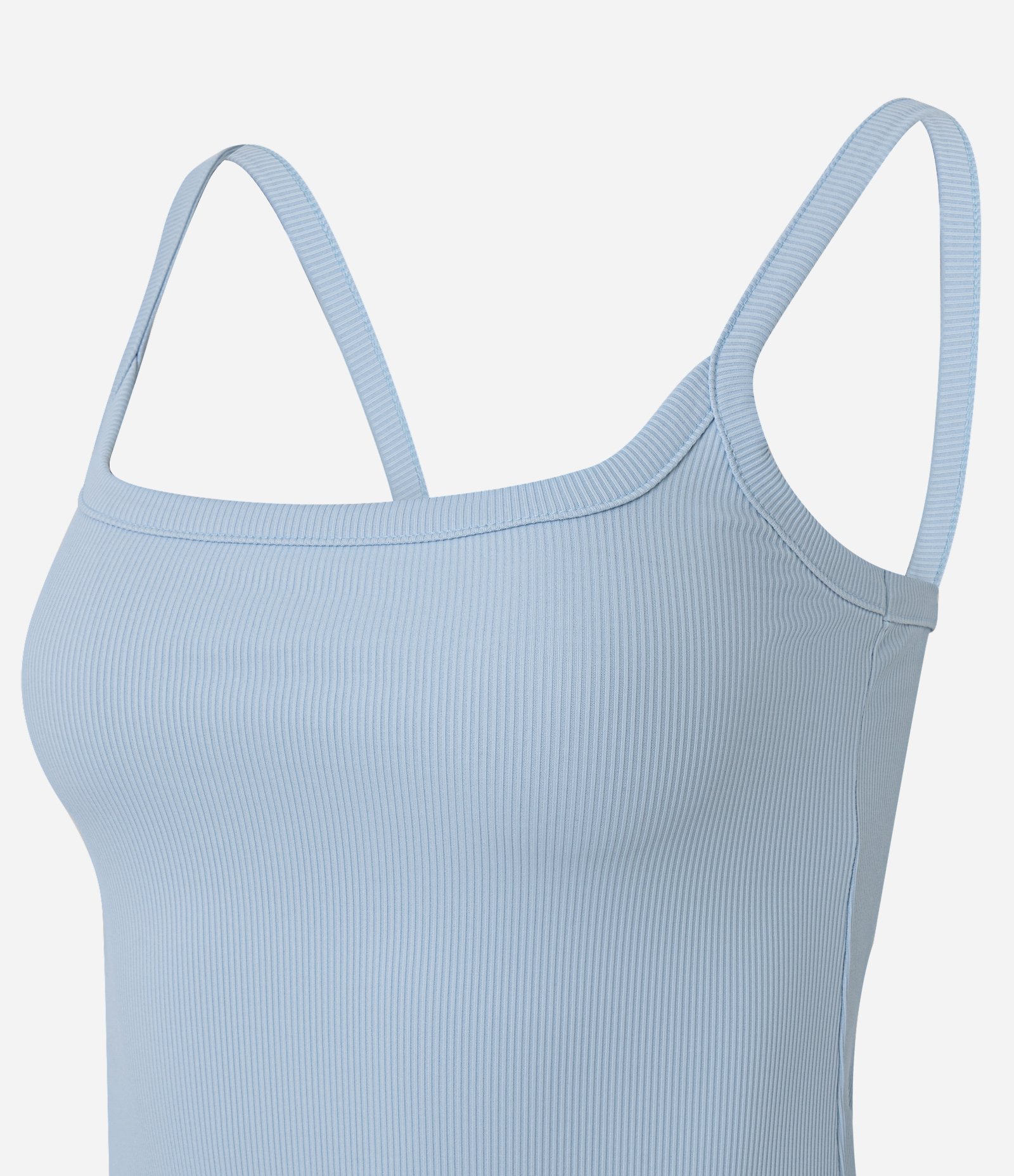 Vestido Evasê em Ribana com Alcinhas Azul 5