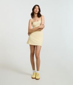 Vestido Evasê em Ribana com Alcinhas