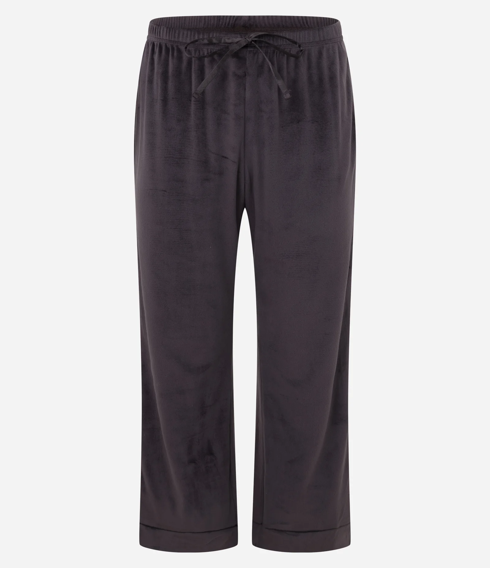 Pijama Americano Longo em Plush Marrom 4