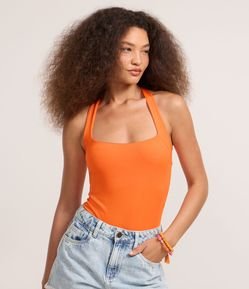 Body em Ribana com Alças Cruzadas