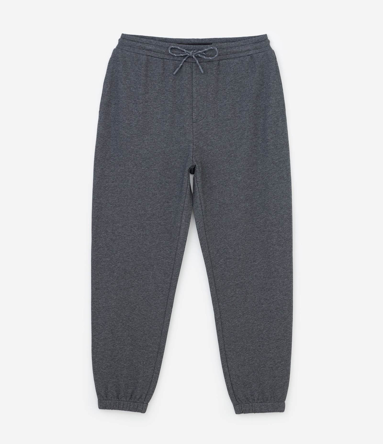Calça Jogger em Moletom com Cós Elástico e Cordão Cinza 5