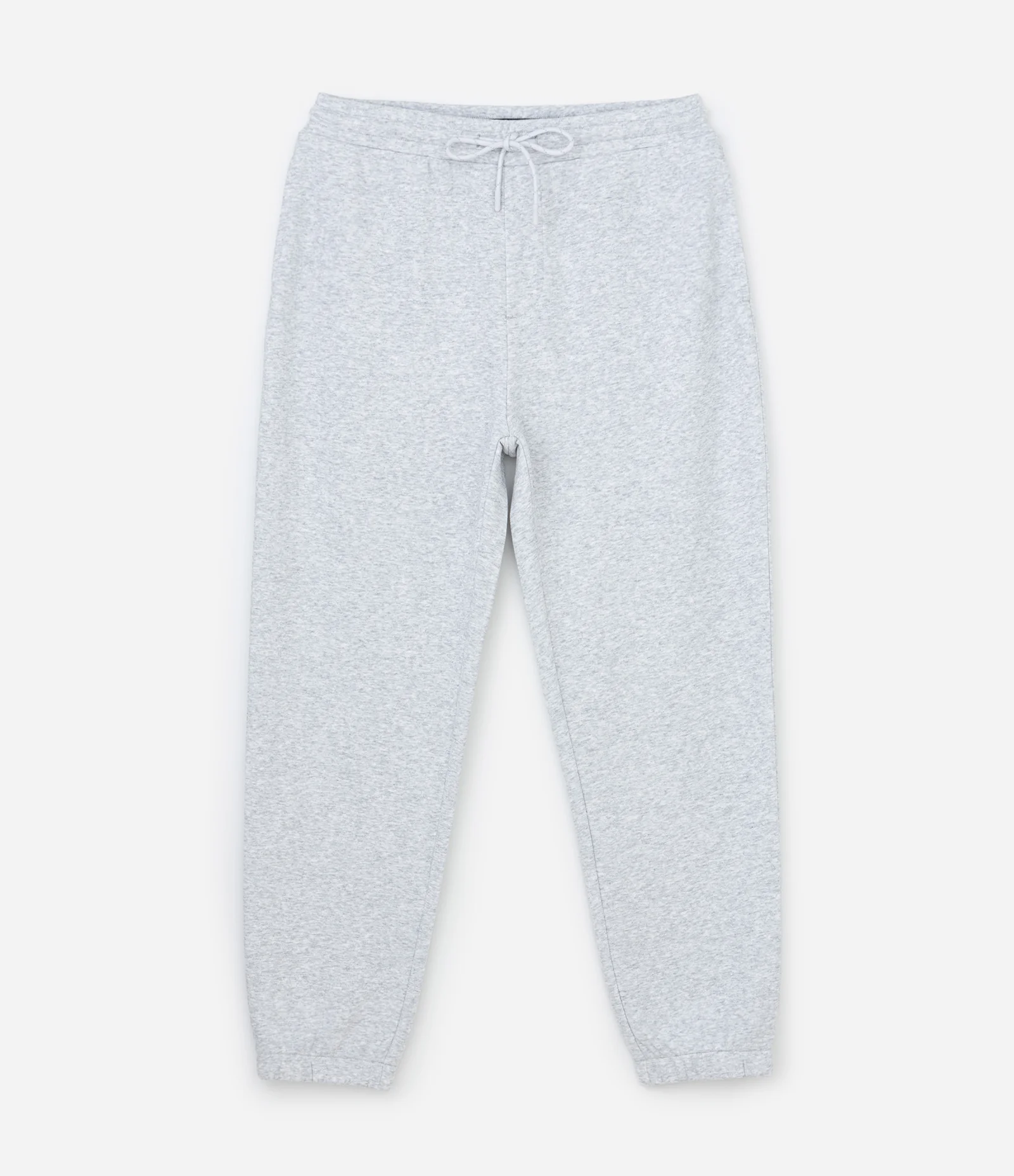 Calça Jogger em Moletom com Cós Elástico e Cordão Cinza Claro 1