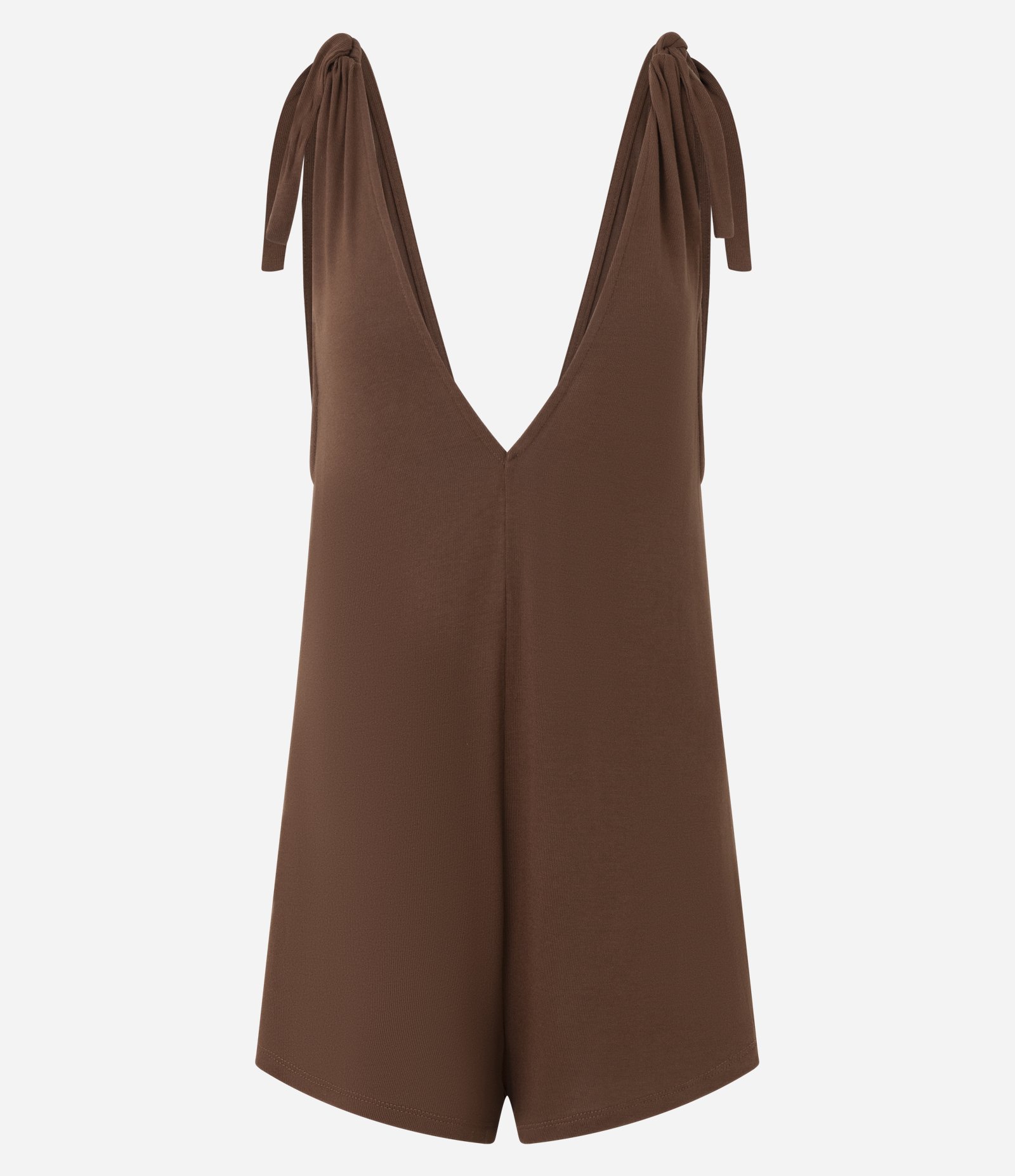 Saída de Praia Macaquinho com Amarração nos Ombros Marrom 5