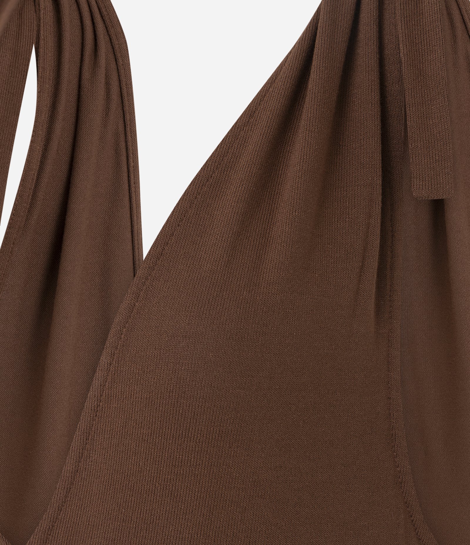 Saída de Praia Macaquinho com Amarração nos Ombros Marrom 6