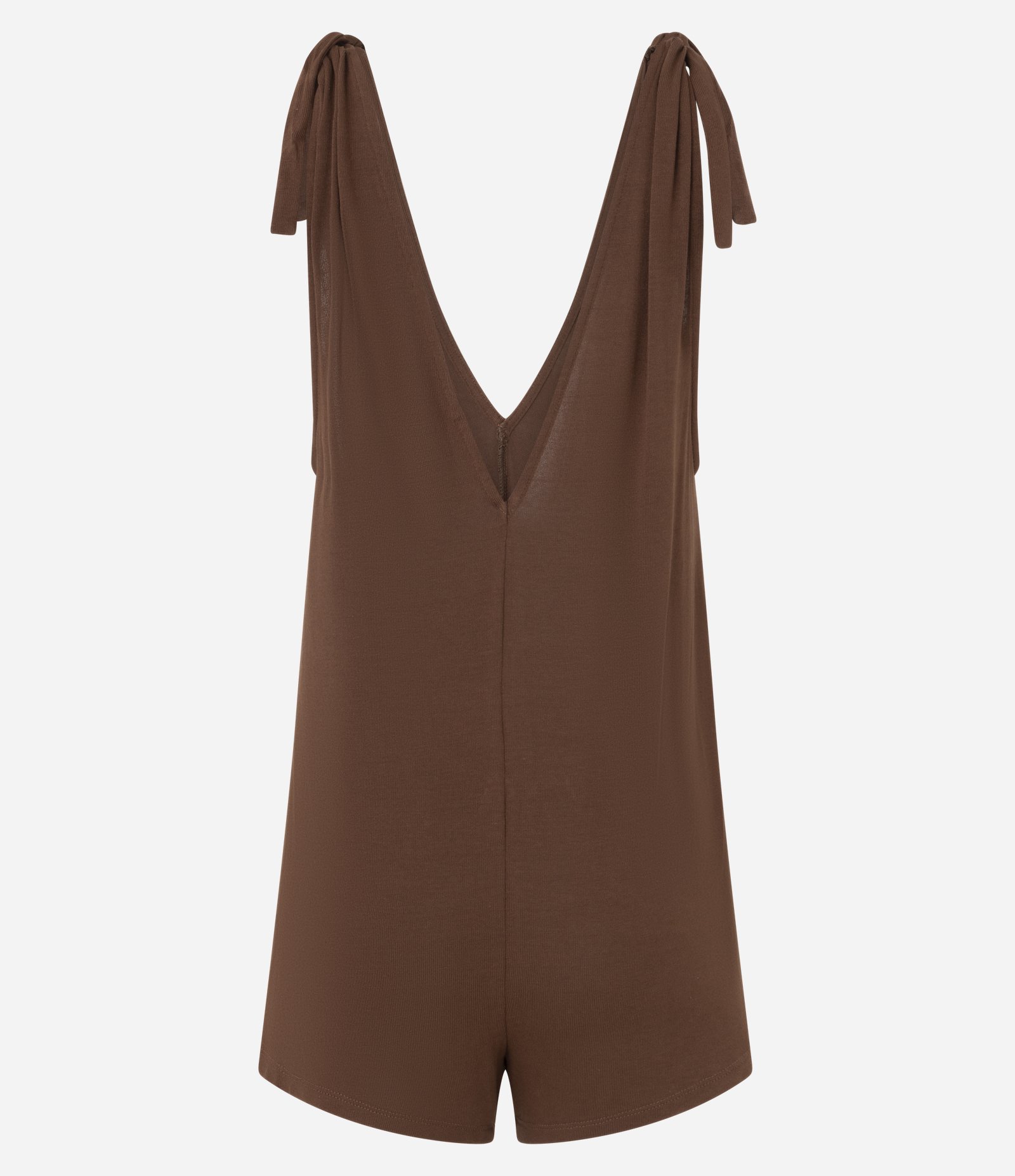 Saída de Praia Macaquinho com Amarração nos Ombros Marrom 7