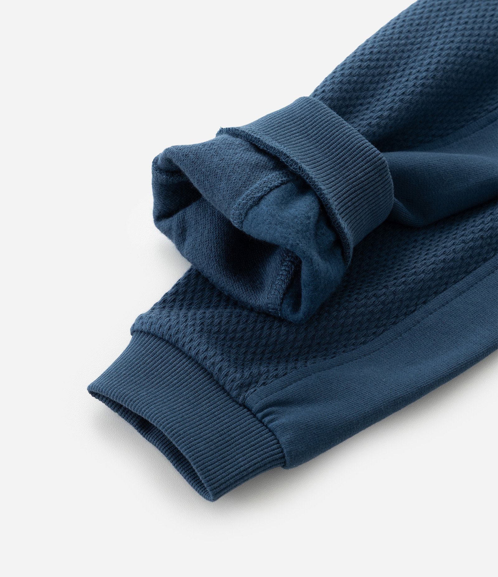 Conjunto Infantil Moletom Texturizado com Recortes – Tam 0 a 18 Meses Azul Escuro 9