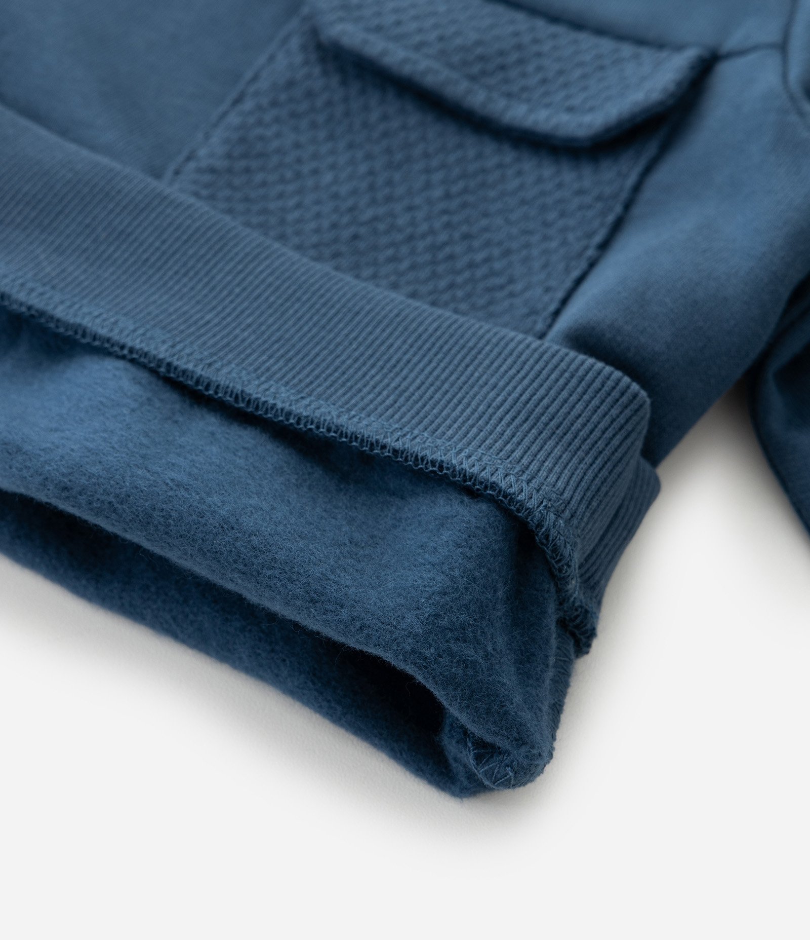 Conjunto Infantil Moletom Texturizado com Recortes – Tam 0 a 18 Meses Azul Escuro 13