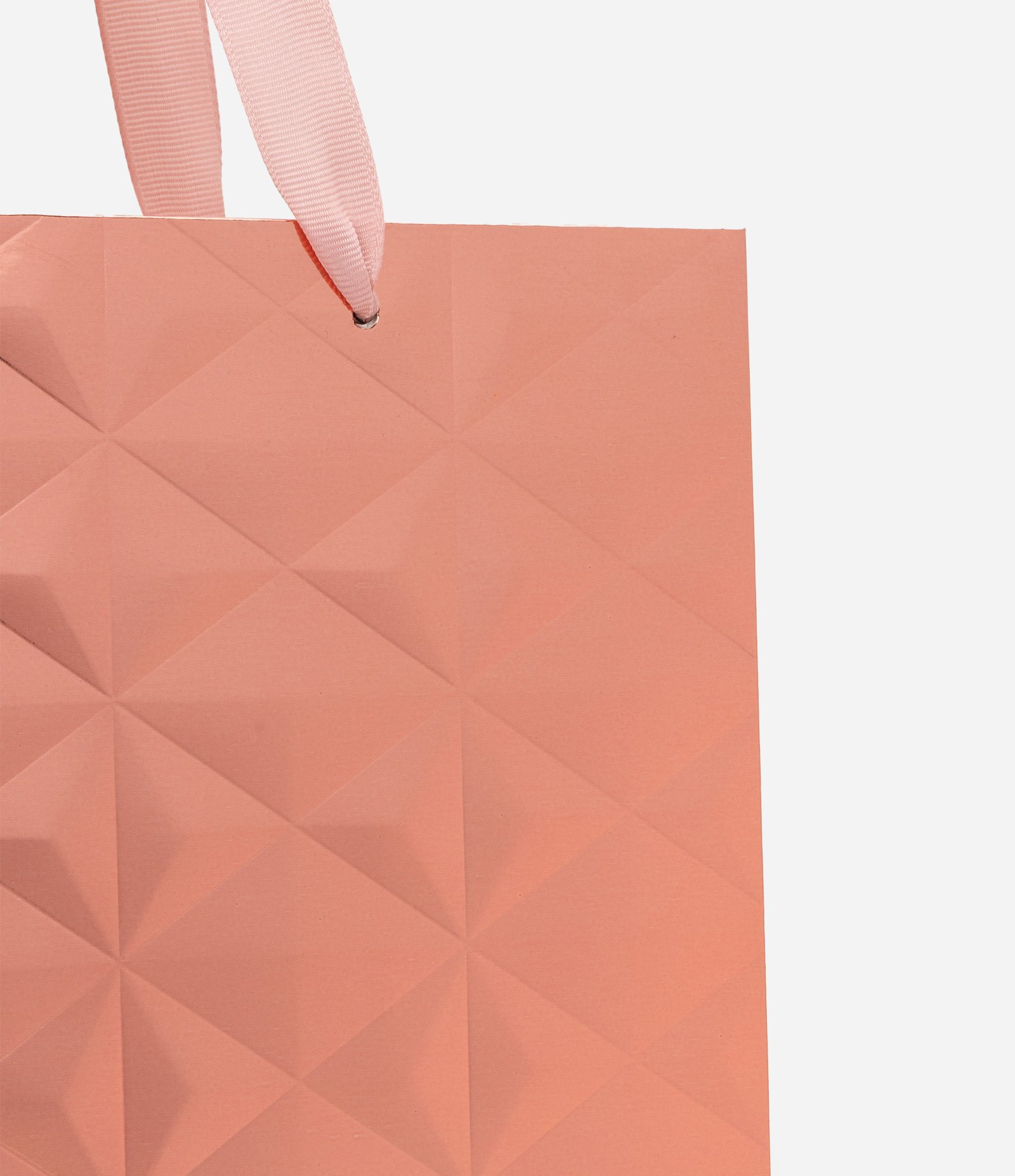 Embalagem de Presente Pequena Texturizado em Embossed Quadriculado Rosa 2