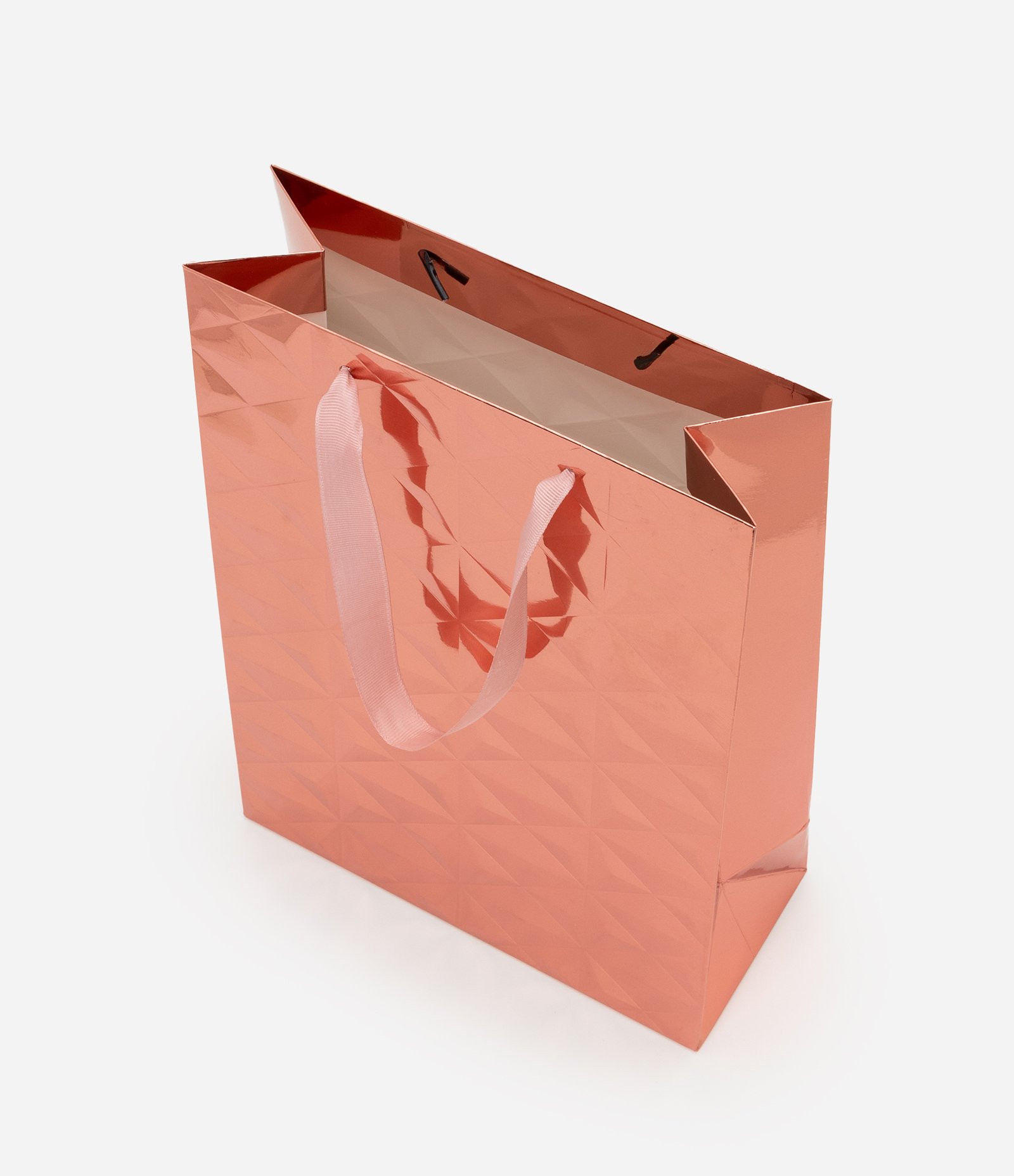 Embalagem de Presente Pequena Texturizado em Embossed Quadriculado Rosa 3