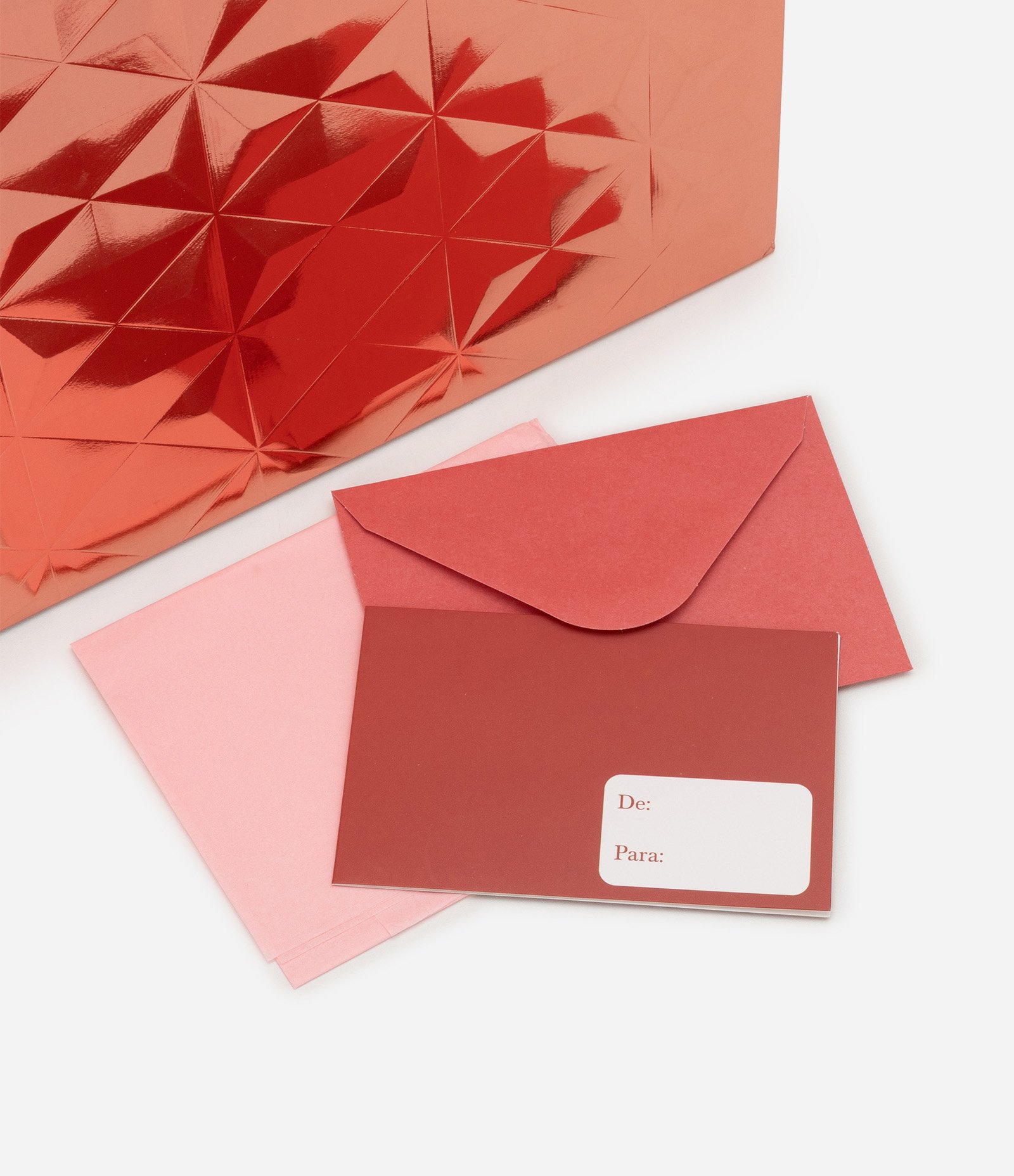 Embalagem de Presente com Textura Embossed Rosé 4