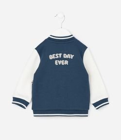 Jaqueta Infantil Bomber com Patch de Carro – Tam 0 a 18 Meses