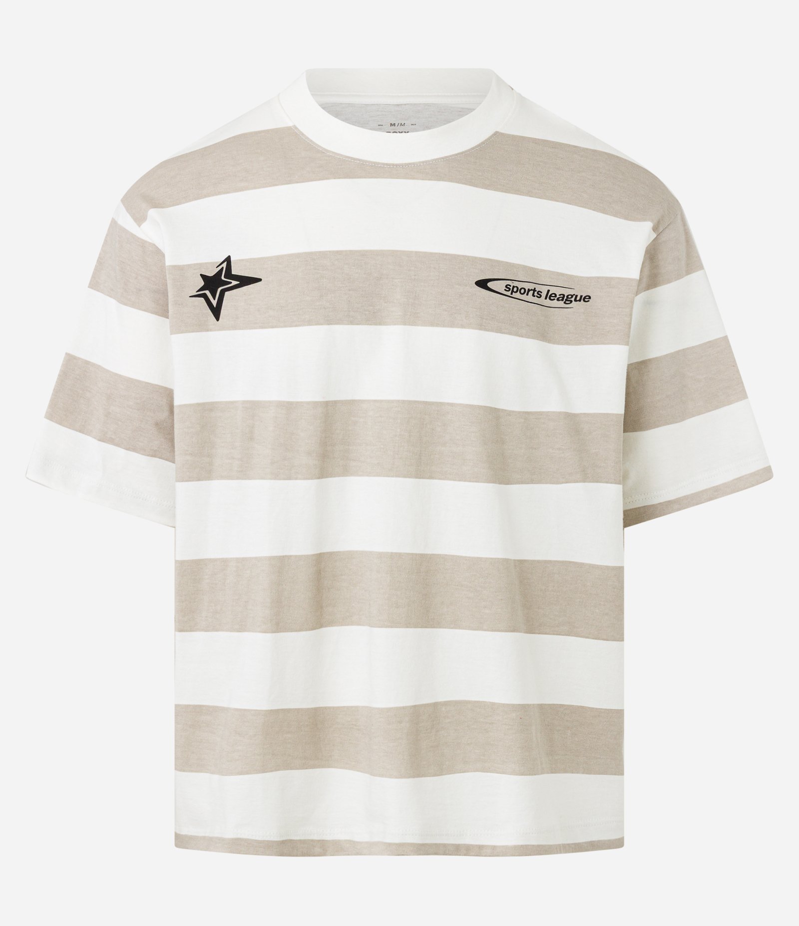 Camiseta Boxy em Algodão com Estampa e Listras Multicores 6