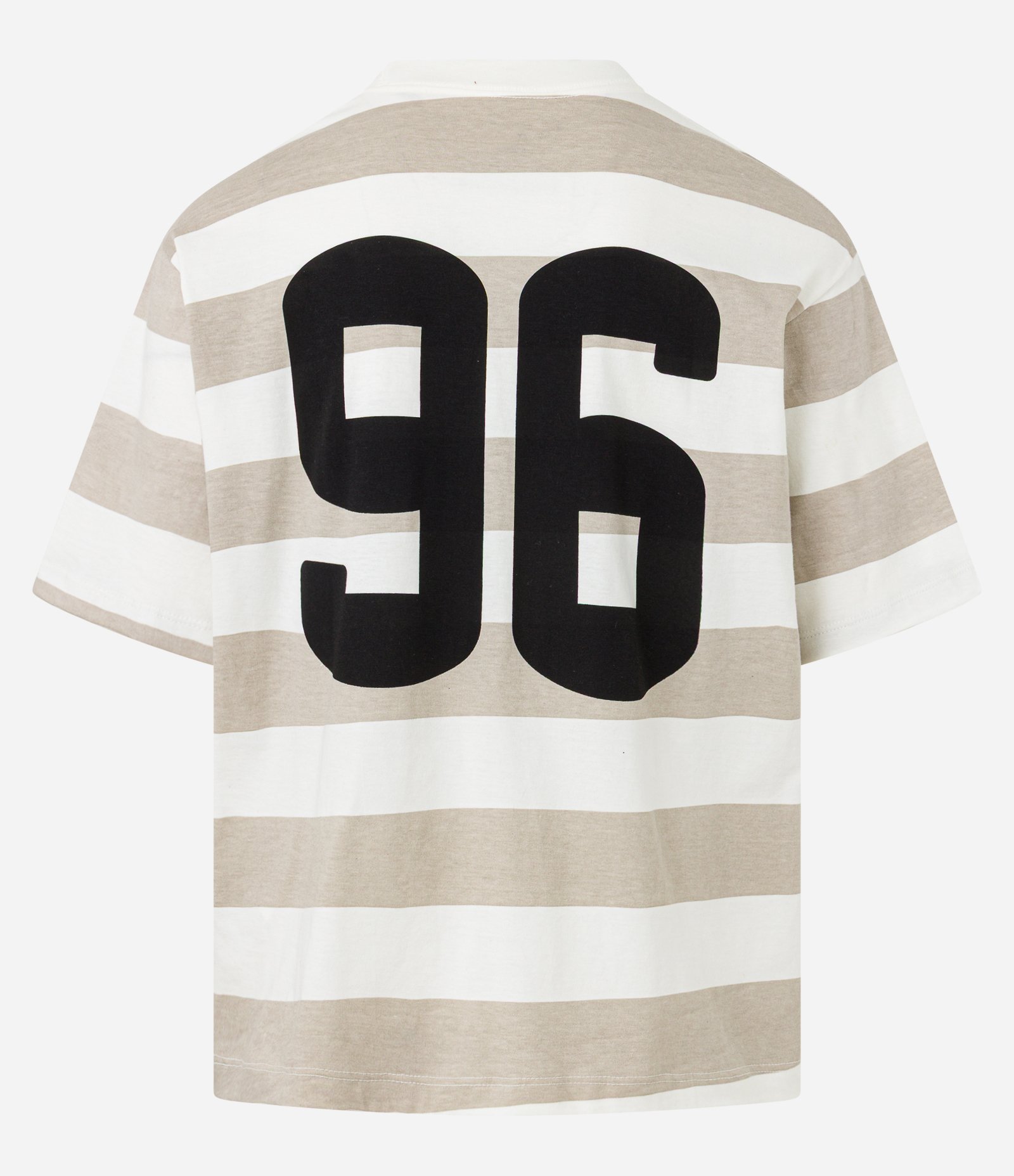 Camiseta Boxy em Algodão com Estampa e Listras Multicores 7