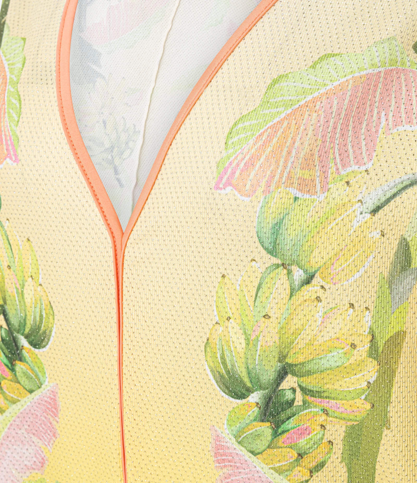 Body com Fio Metalizado e Estampa Tropical Amarelo 6