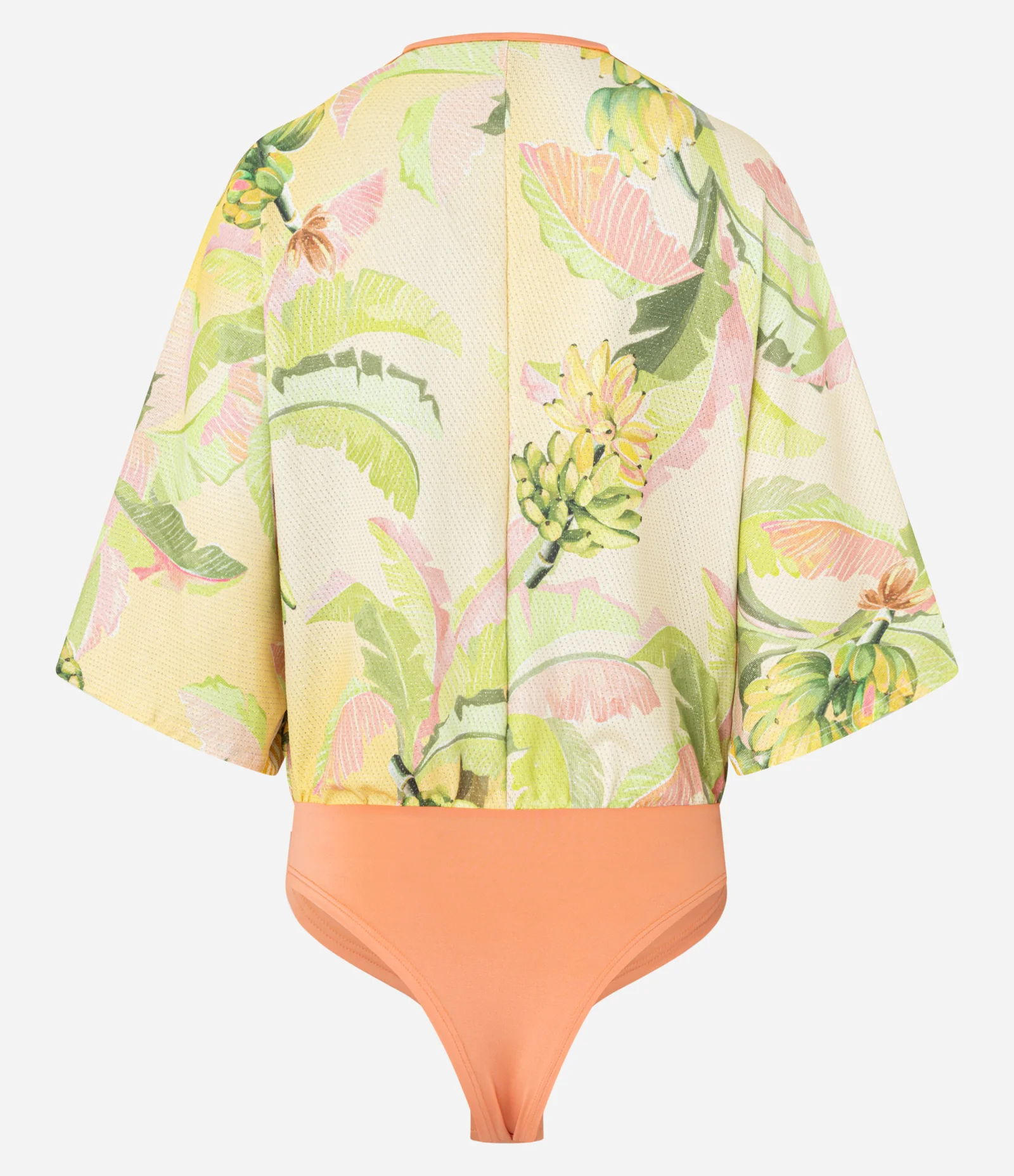 Body com Fio Metalizado e Estampa Tropical Amarelo 7