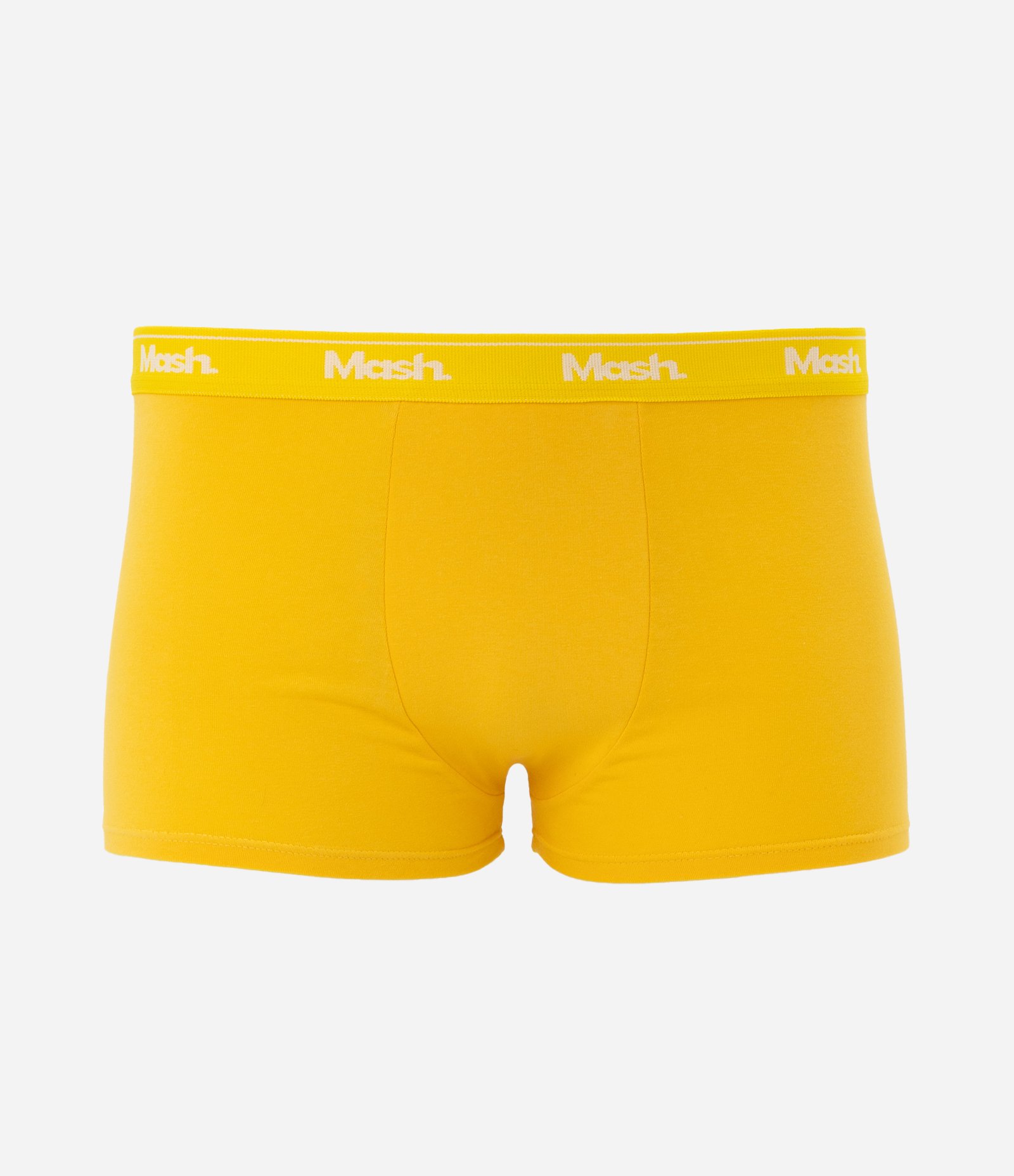 Cueca Boxer em Algodão com Cós Elástico Mash Amarelo 1