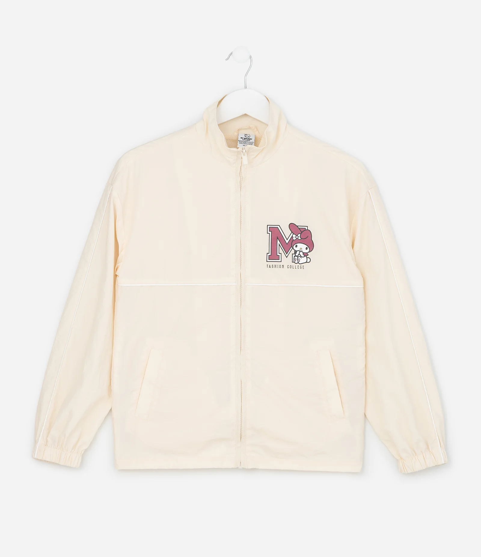 Jaqueta Infantil Corta Vento com Estampa My Melody – Tam 5 a 14 Anos Bege Claro 1