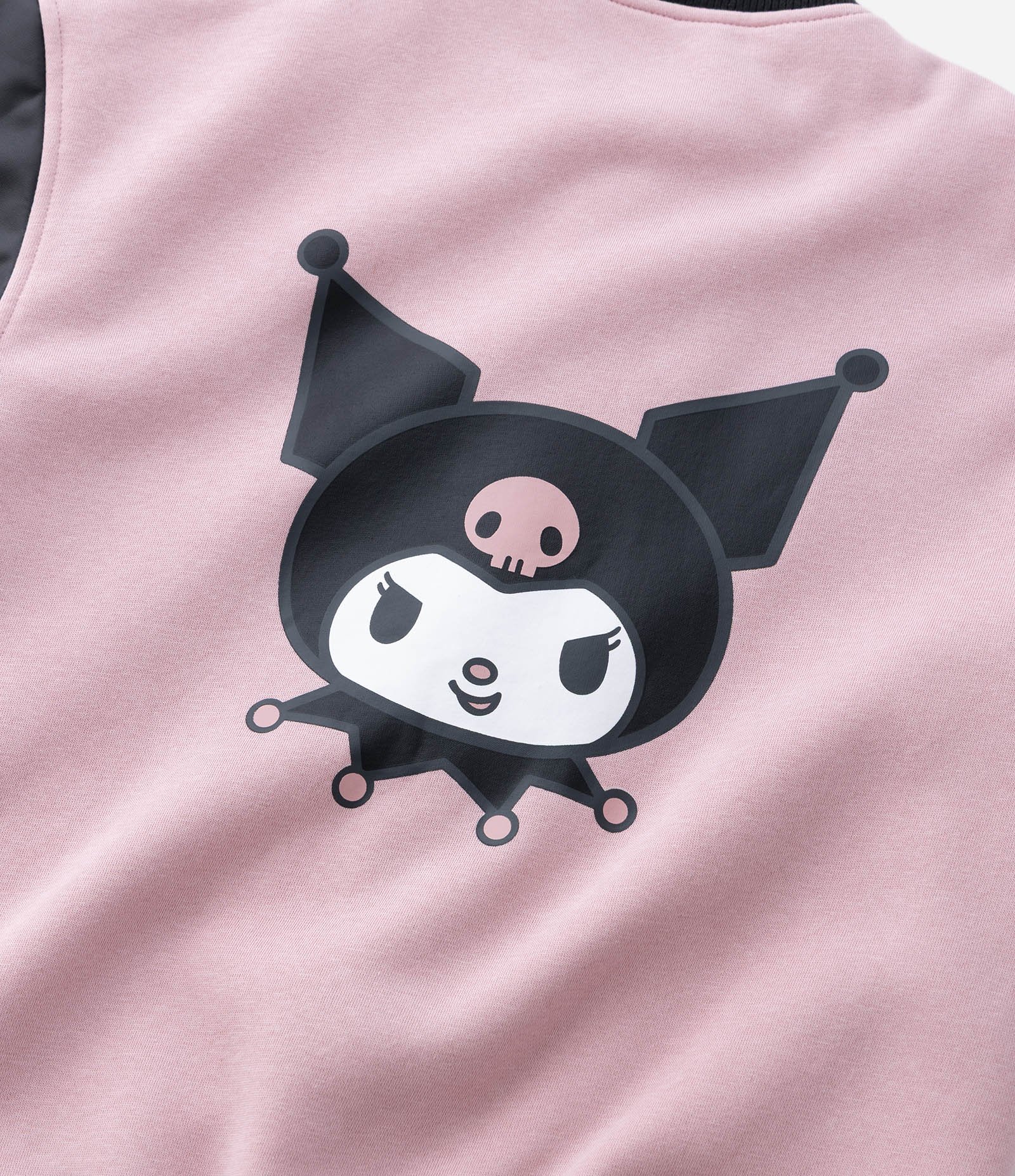 Jaqueta Infantil Bomber Varsity Kuromi – Tam 5 a 14 Anos Rosa/Preto 12