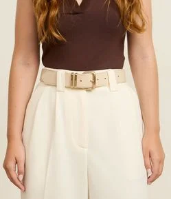 Kit 02 Cintos com Fivela Quadrada