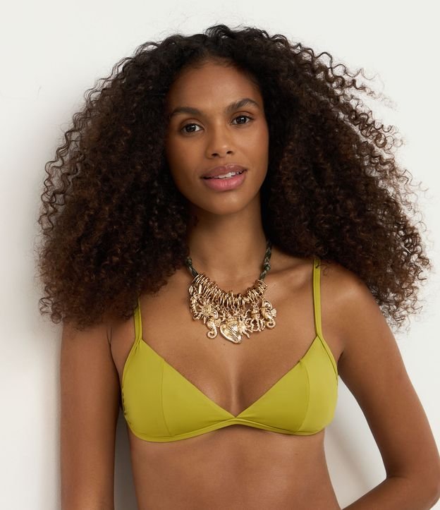 Biquíni Top Triangulo Fixo em Microfibra