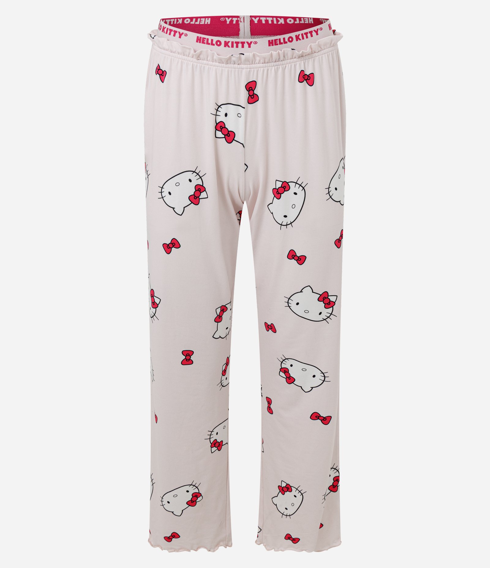 Pijama Americano Longo em Peach Touch com Estampa Hello Kitty Rosa 3