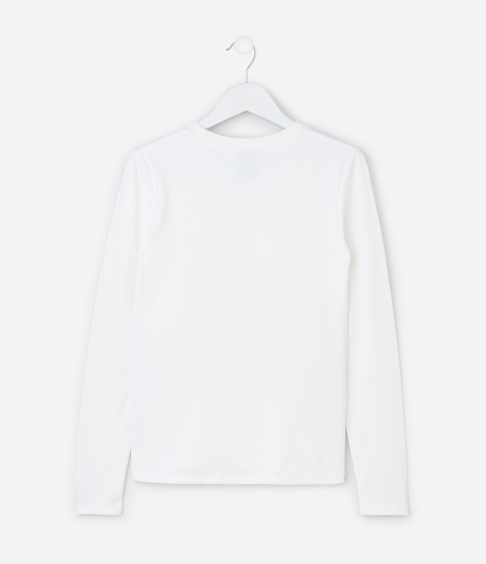 Blusa de Pijama Infantil Térmica Manga Longa – Tam 2 a 14 Anos Branco 2