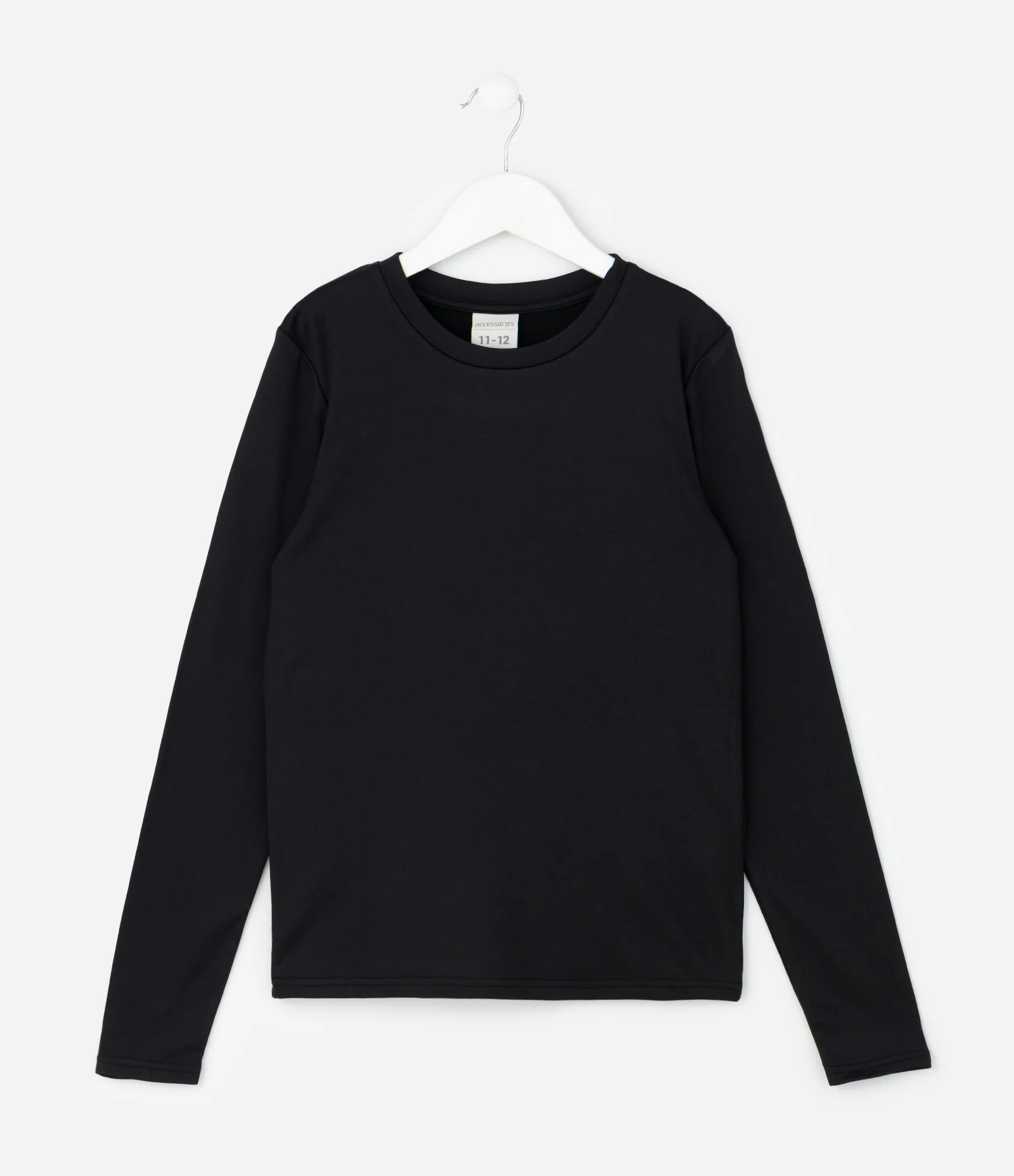 Blusa de Pijama Infantil Térmica Manga Longa – Tam 2 a 14 Anos Preto 1