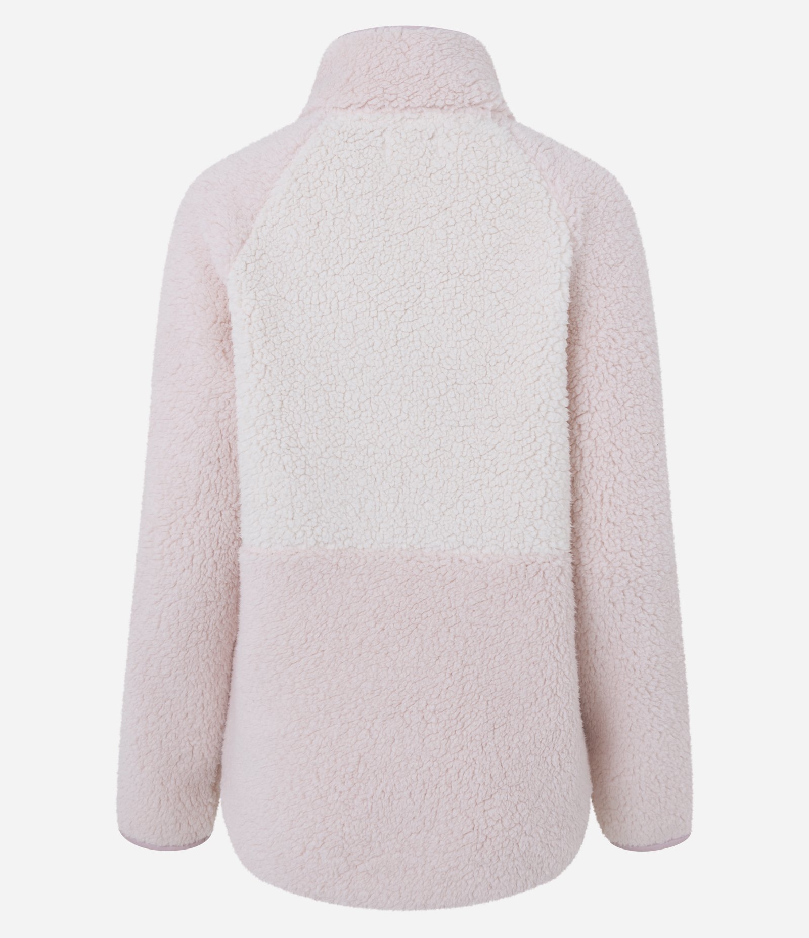 Robe em Sherpa com Zíper e Blocos de Cor Rosa 7