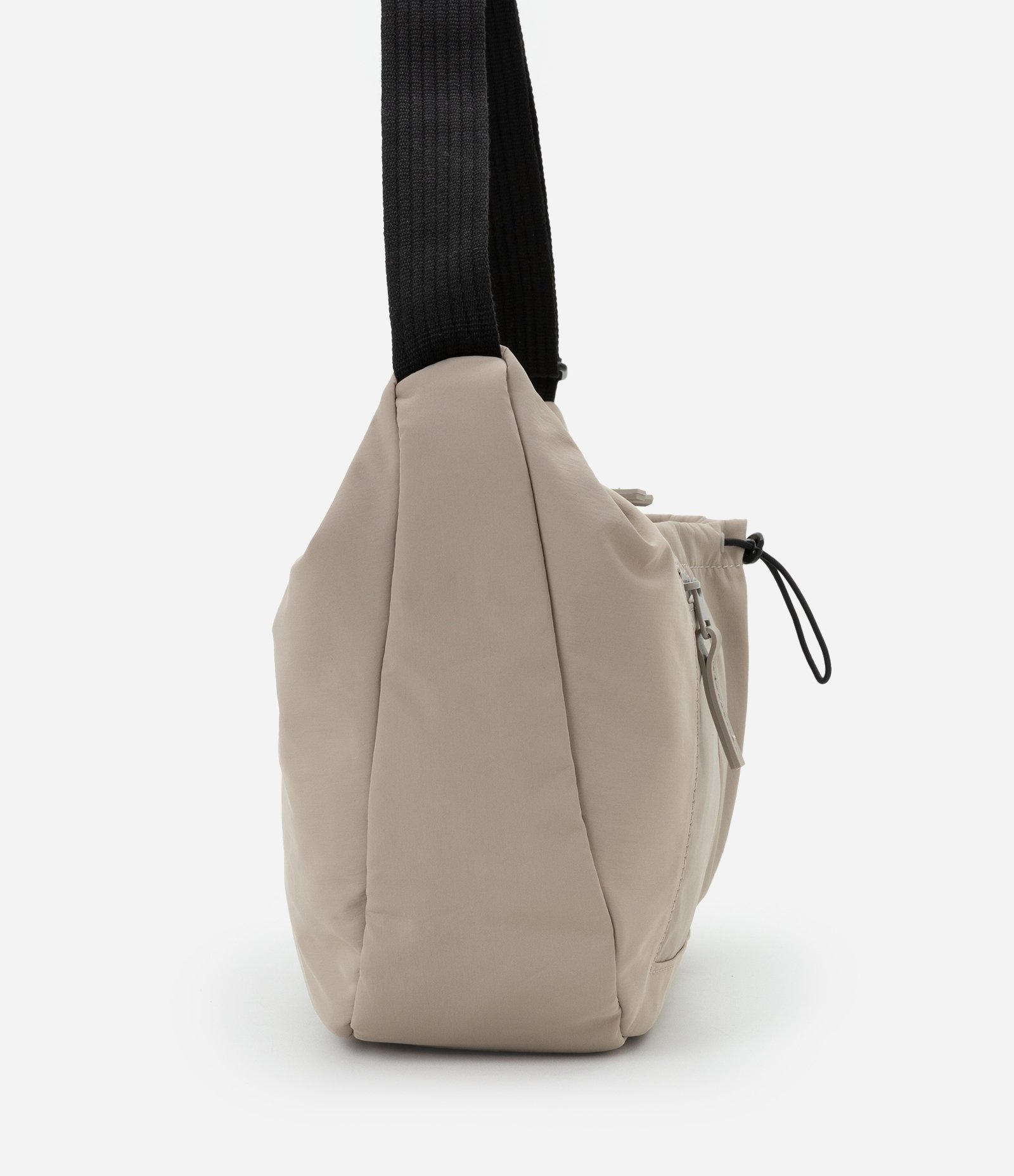 Bolsa Hobo com Alças Ajustáveis e Bolsos Bege 4