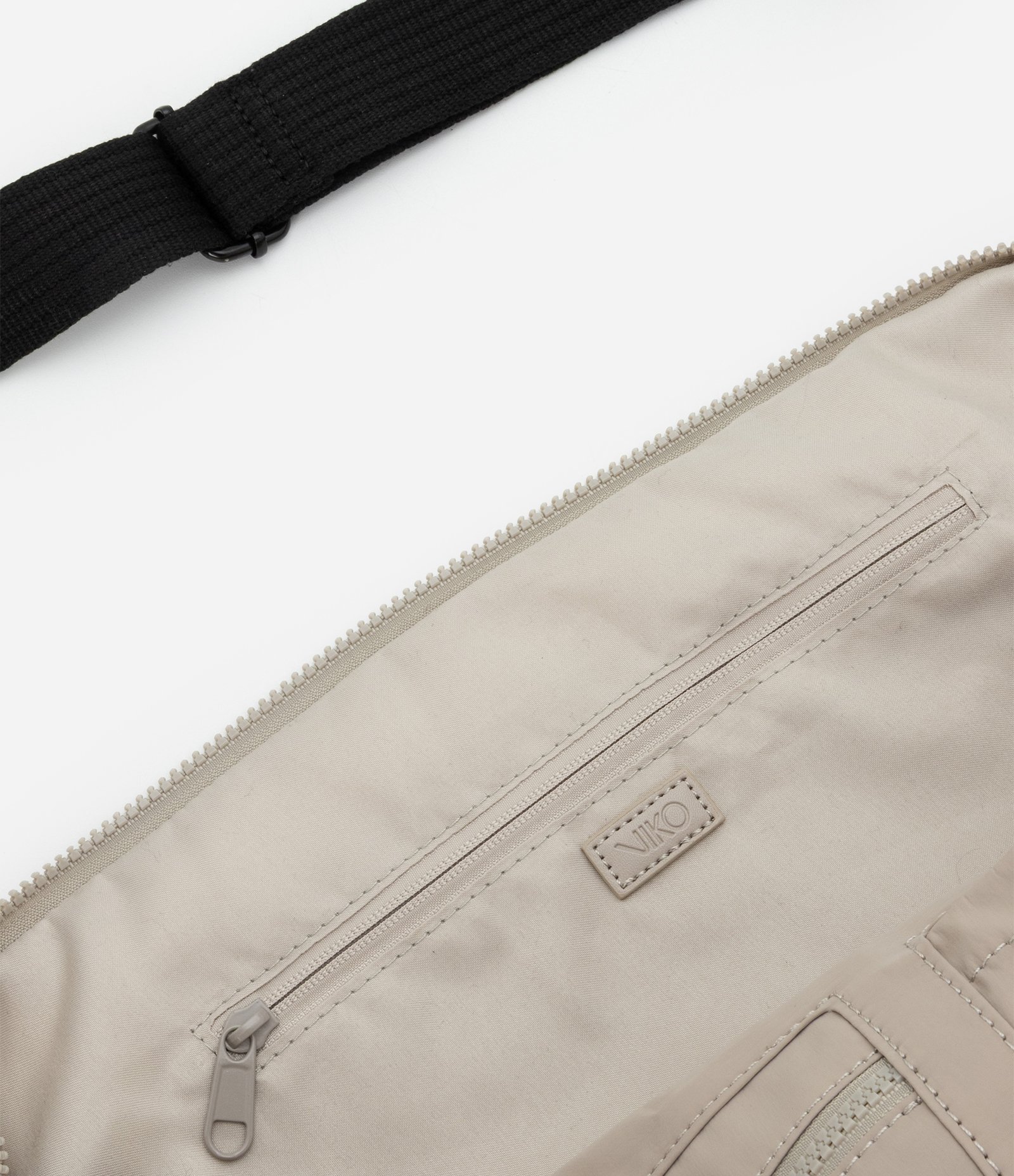 Bolsa Hobo com Alças Ajustáveis e Bolsos Bege 7