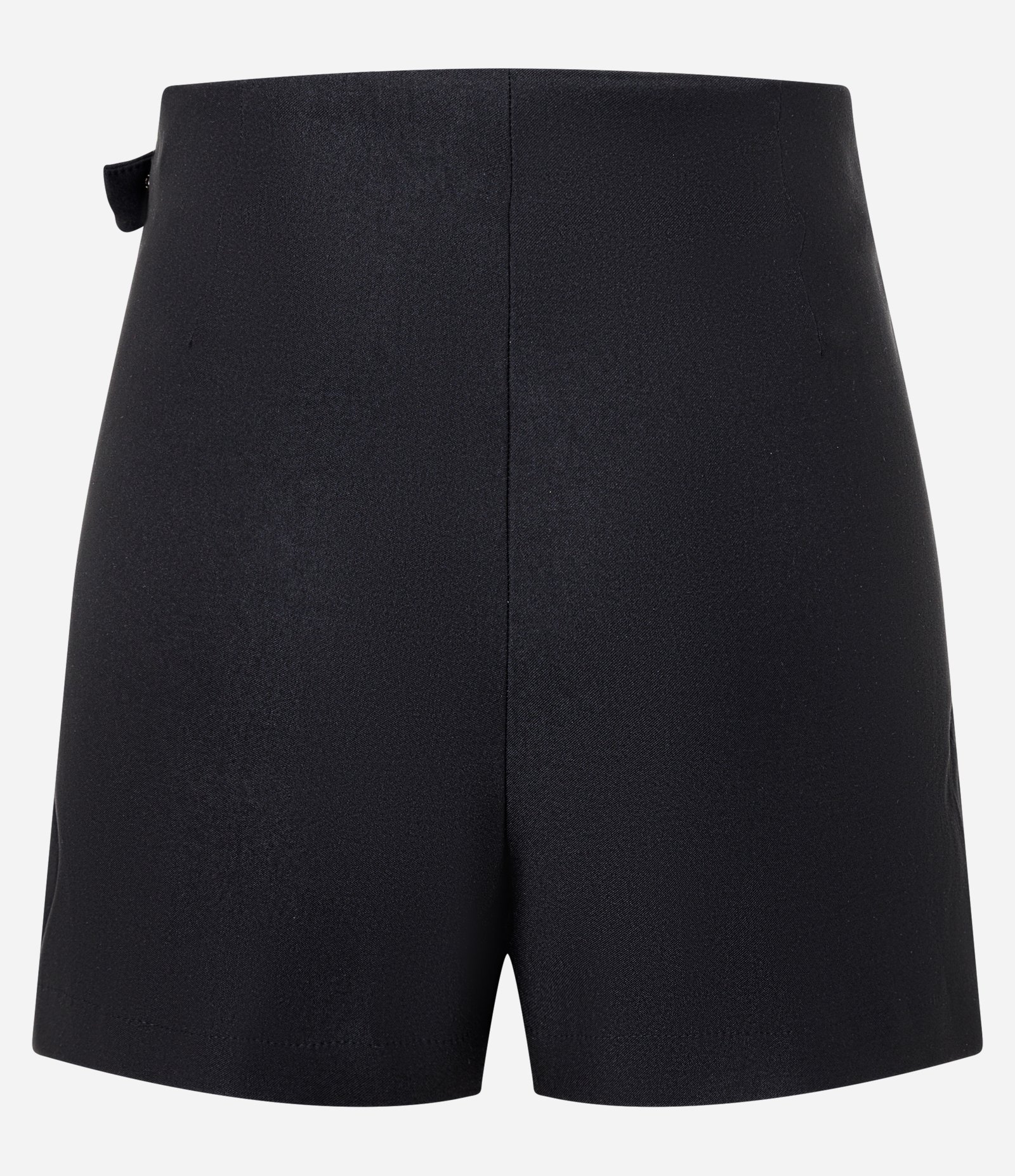 Short Saia em Bengaline com Fivela Lateral Preto 2