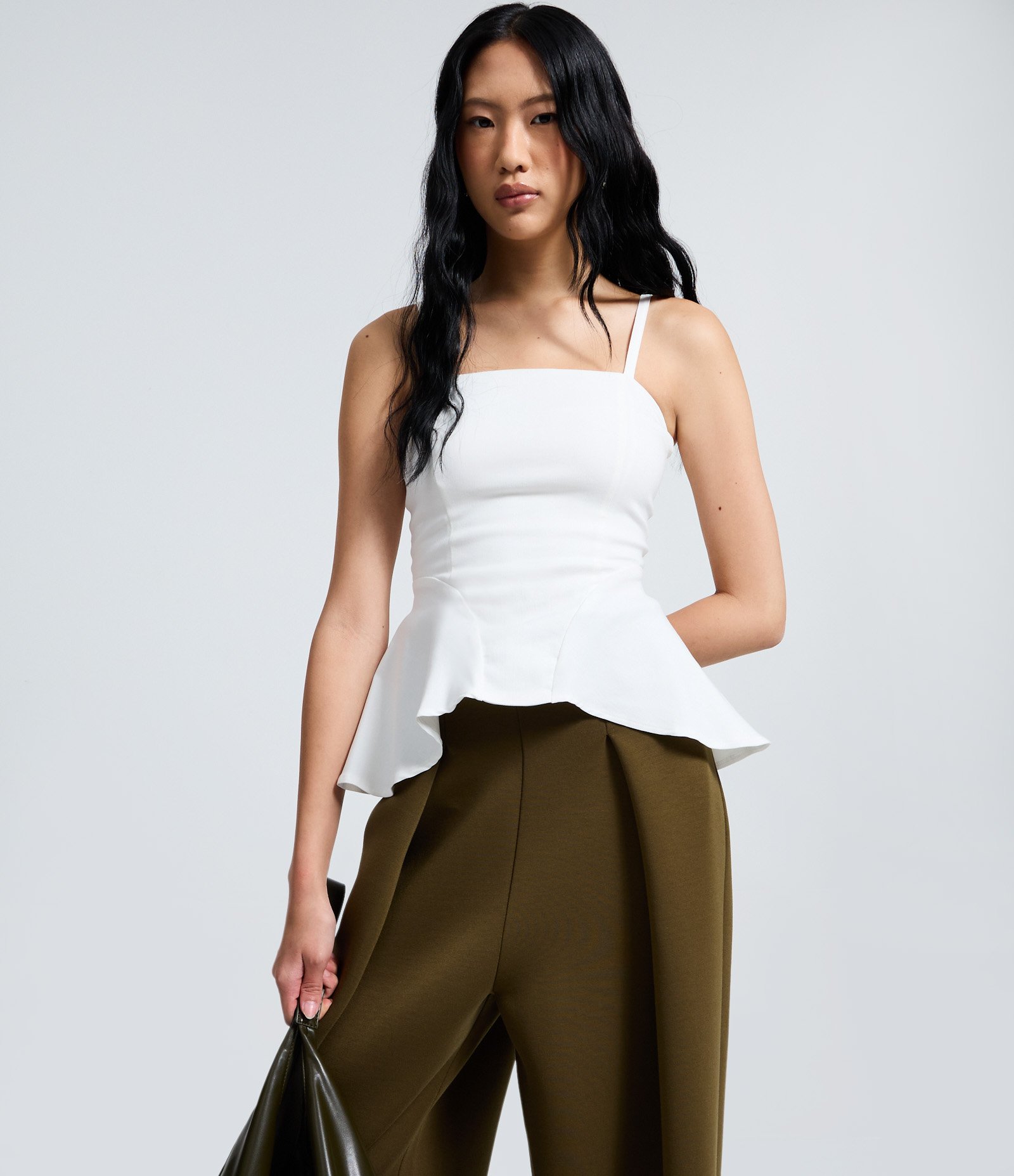 Calça Barrel em Moletom com Pregas Verde 2