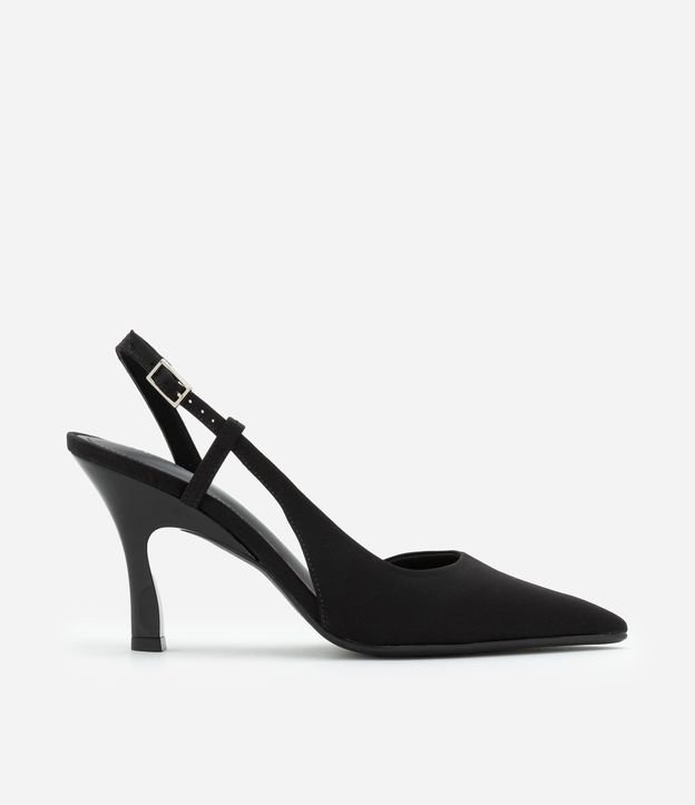 Sapato Scarpin Slingback com Abertura Lateral