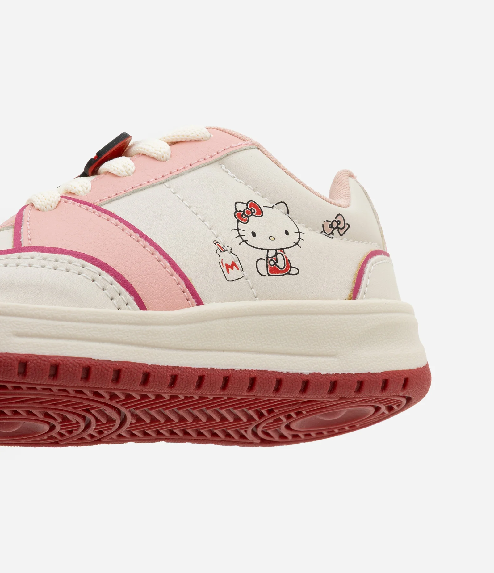 Tênis Infantil em PU com Estampa Hello Kitty - Tam 20 ao 27 Rosa/Branco 2