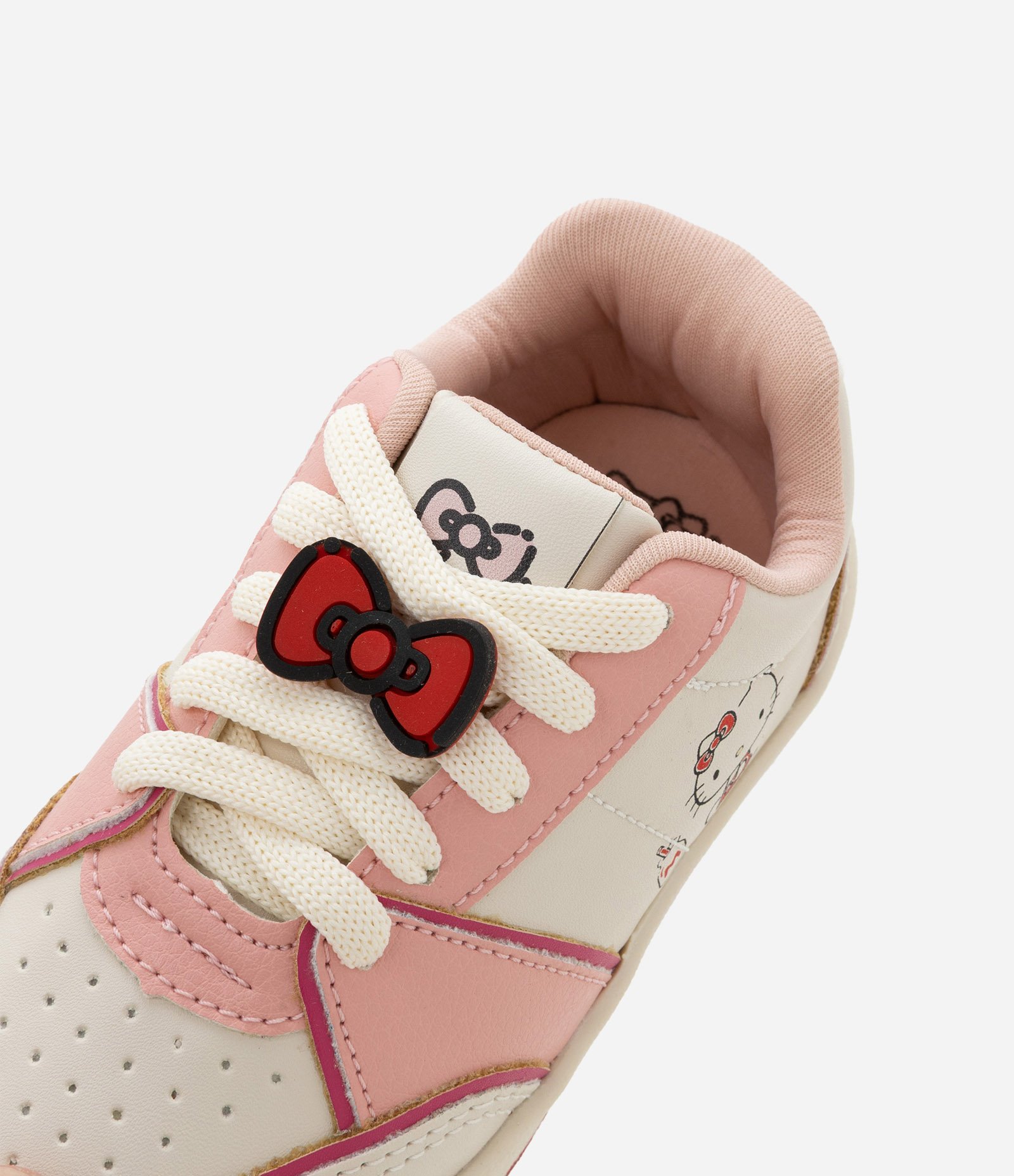 Tênis Infantil em PU com Estampa Hello Kitty - Tam 20 ao 27 Rosa/Branco 3