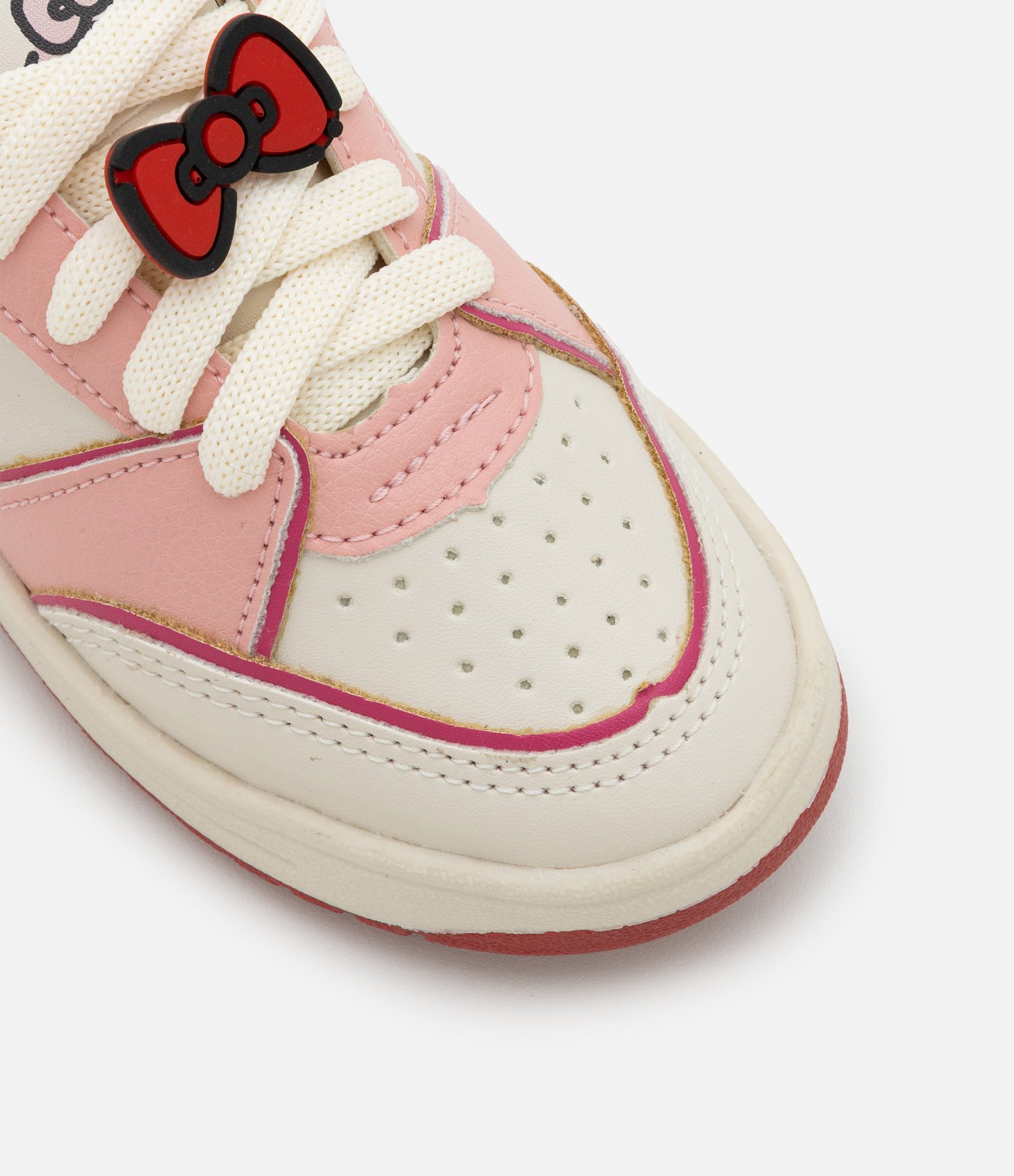 Tênis Infantil em PU com Estampa Hello Kitty - Tam 20 ao 27 Rosa/Branco 6