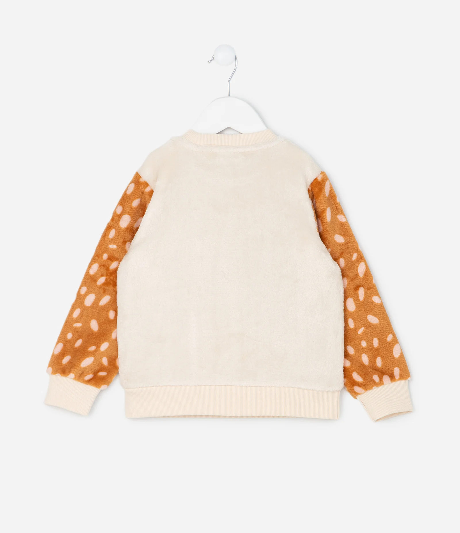 Pijama Infantil em Fleece com Animais Aplicados – Tam 1 a 4 Anos Caramelo/Bege 3