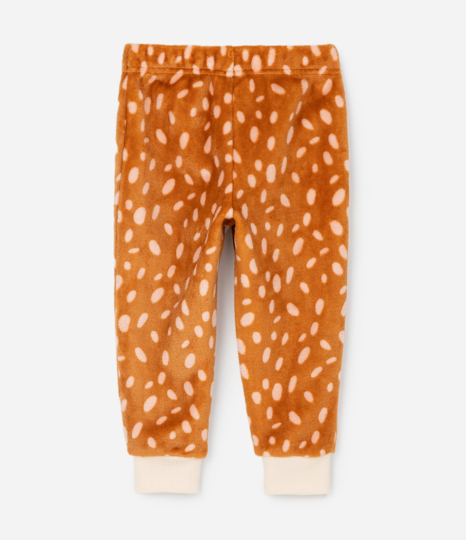 Pijama Infantil em Fleece com Animais Aplicados – Tam 1 a 4 Anos Caramelo/Bege 5