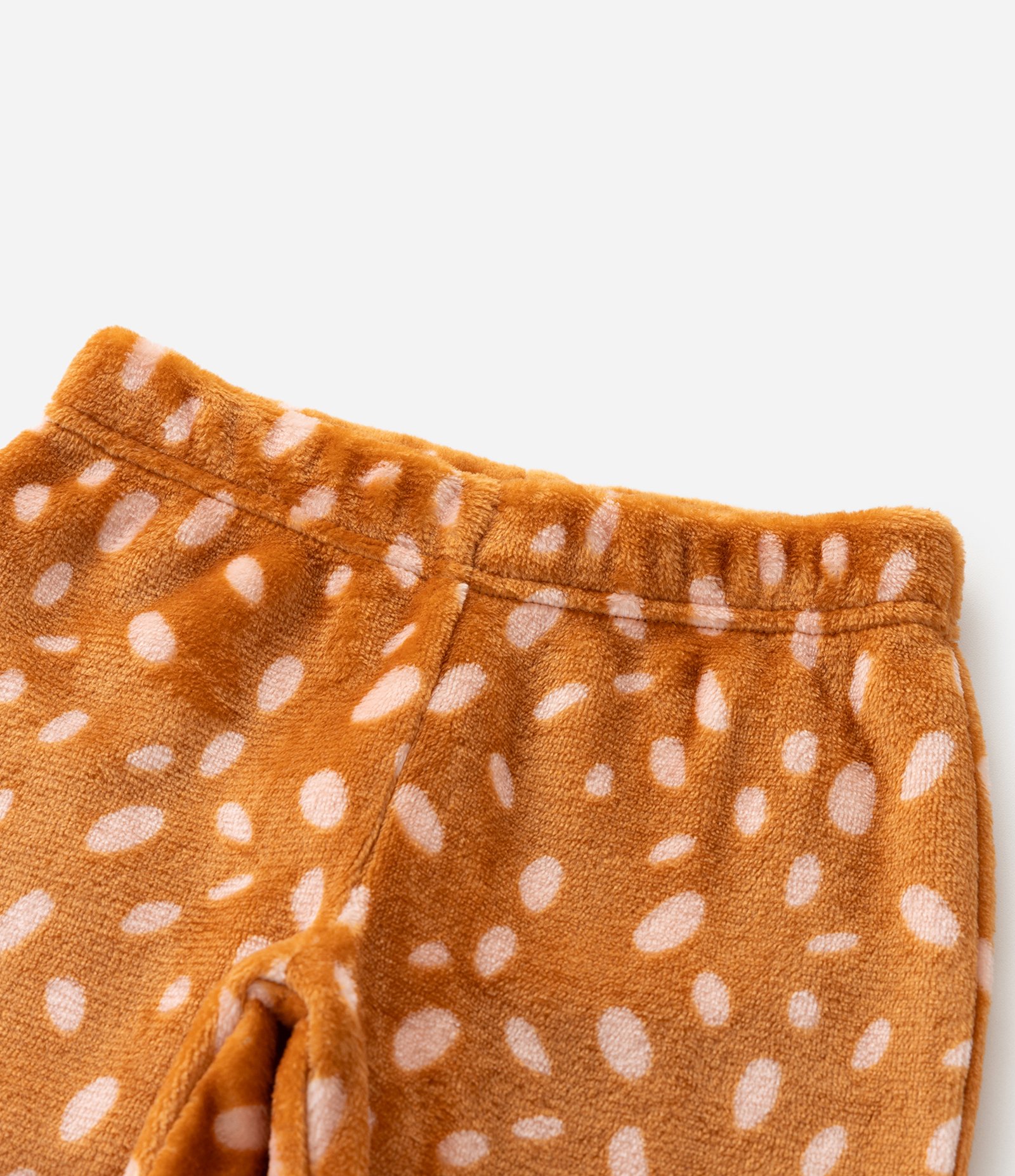 Pijama Infantil em Fleece com Animais Aplicados – Tam 1 a 4 Anos Caramelo/Bege 6